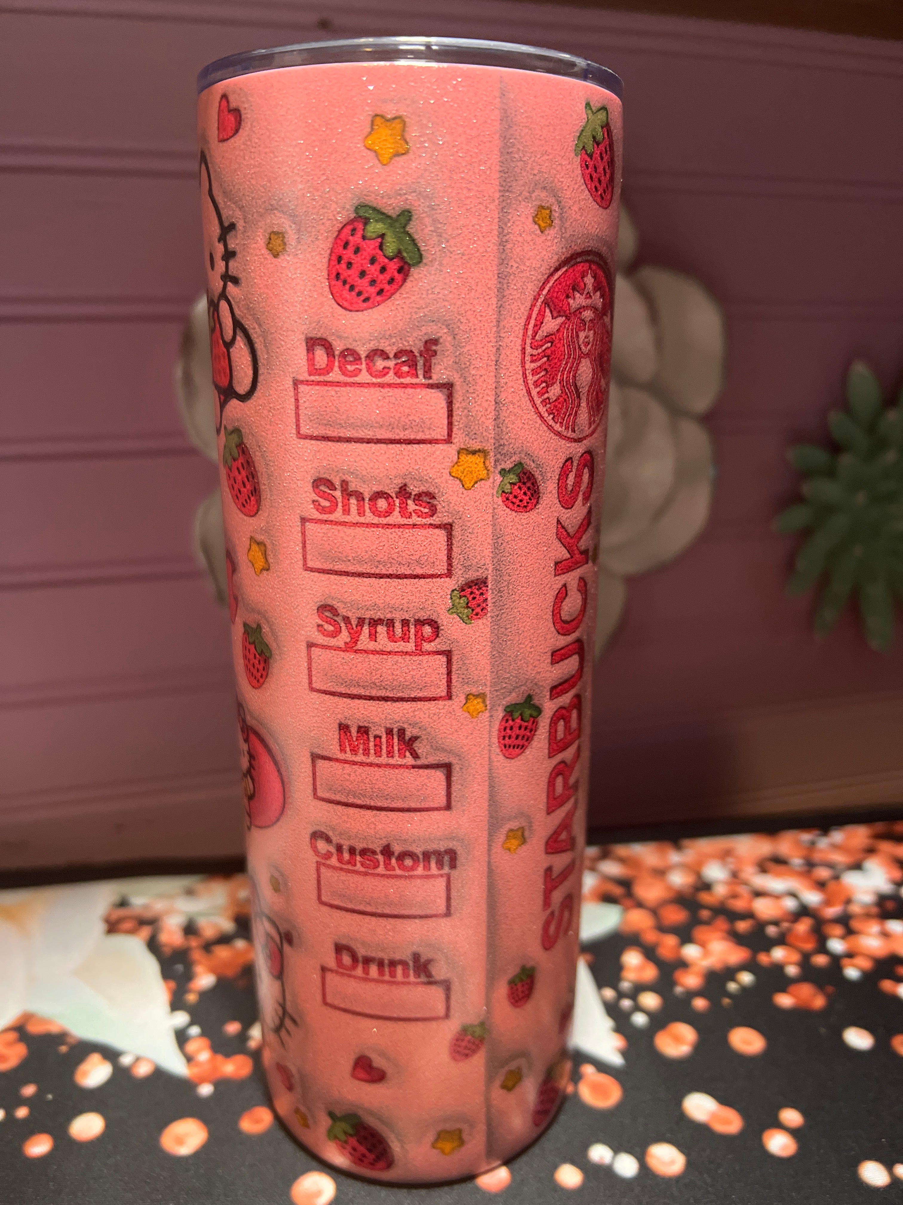 Pink Hello Kitty tumbler 20 oz