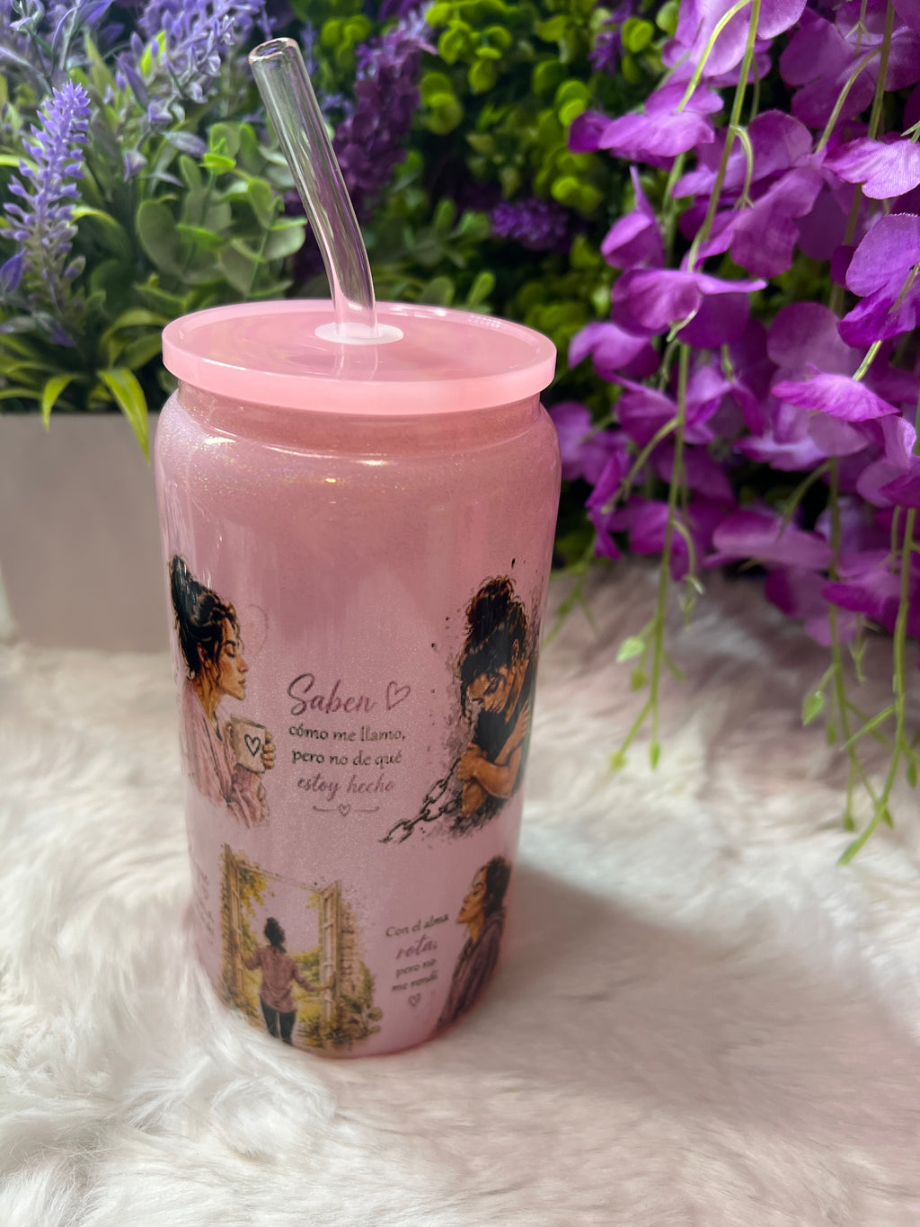Salí de ahí glass cup 16 oz