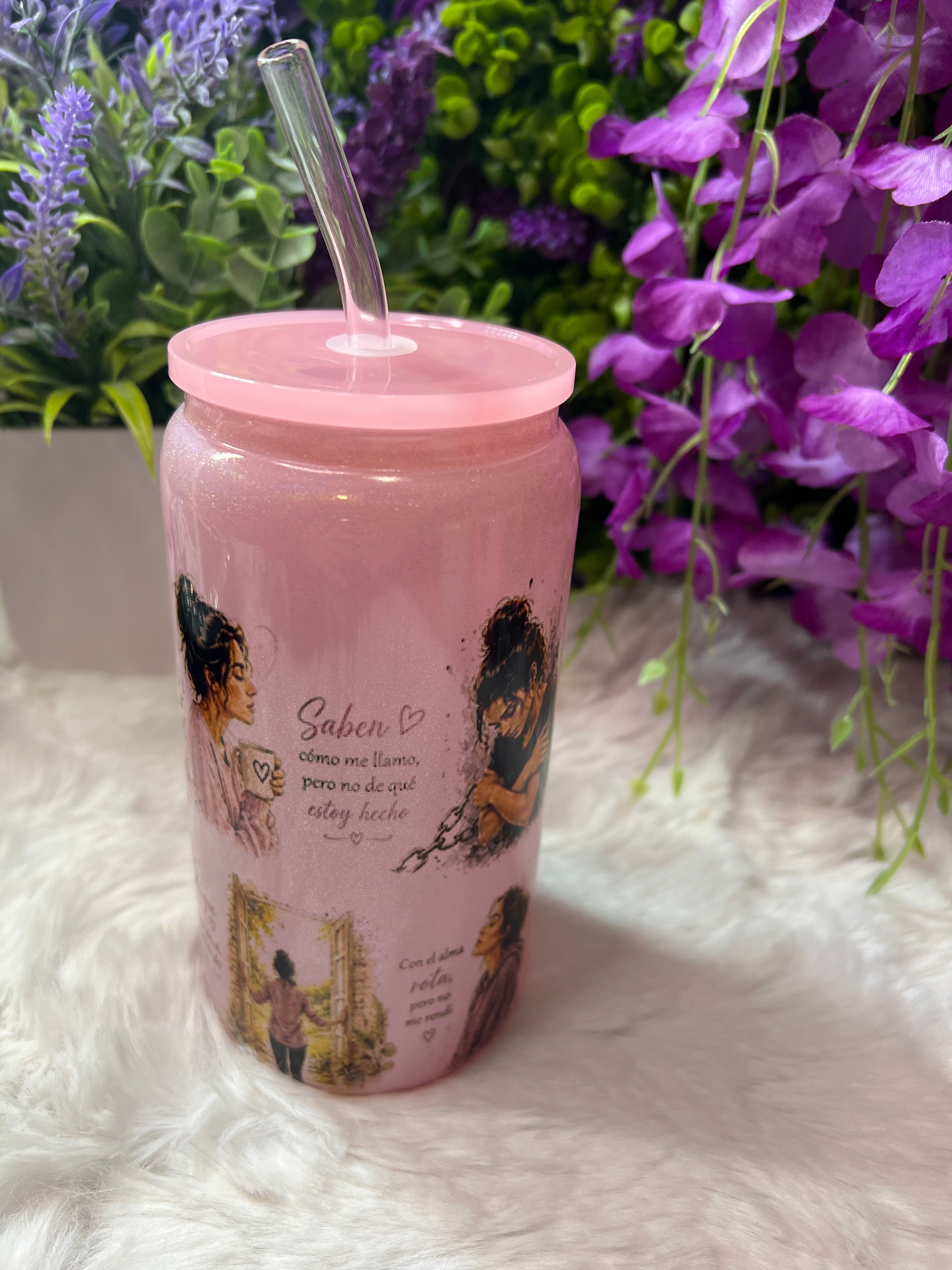 Salí de ahí glass cup 16 oz