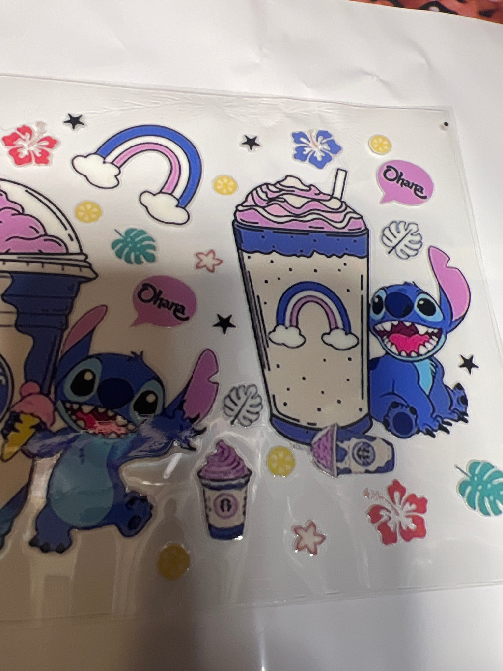 Stitch stickers UV DTF