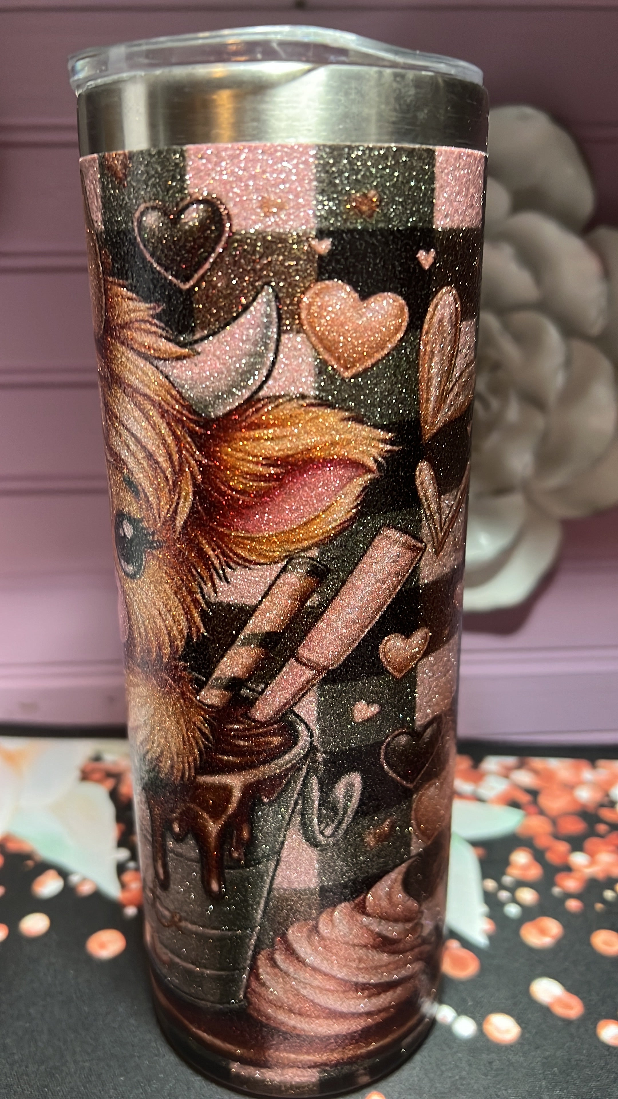 Pink tumbler 20 oz.