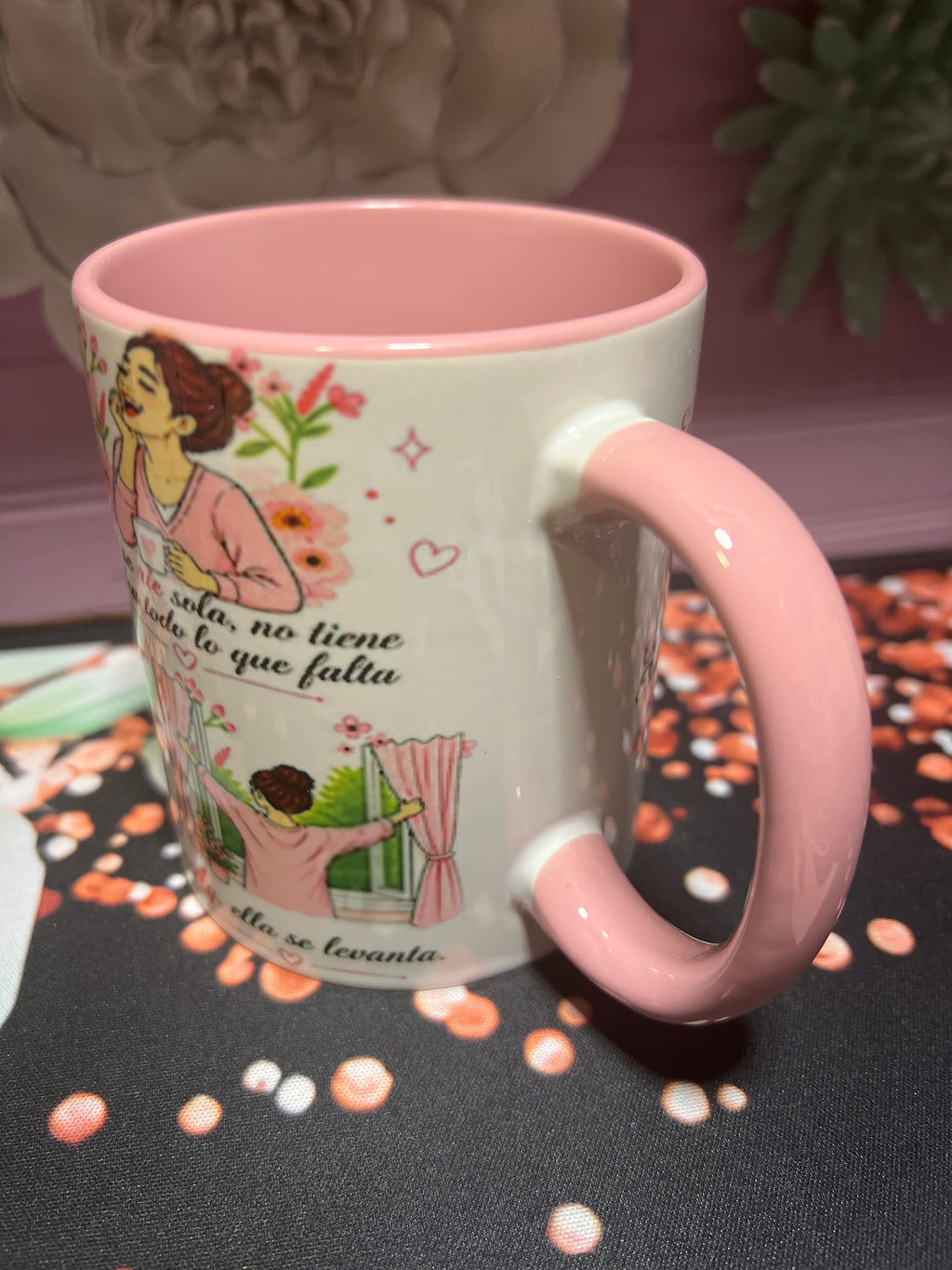 À la niña que fui taza rosa 11 oz
