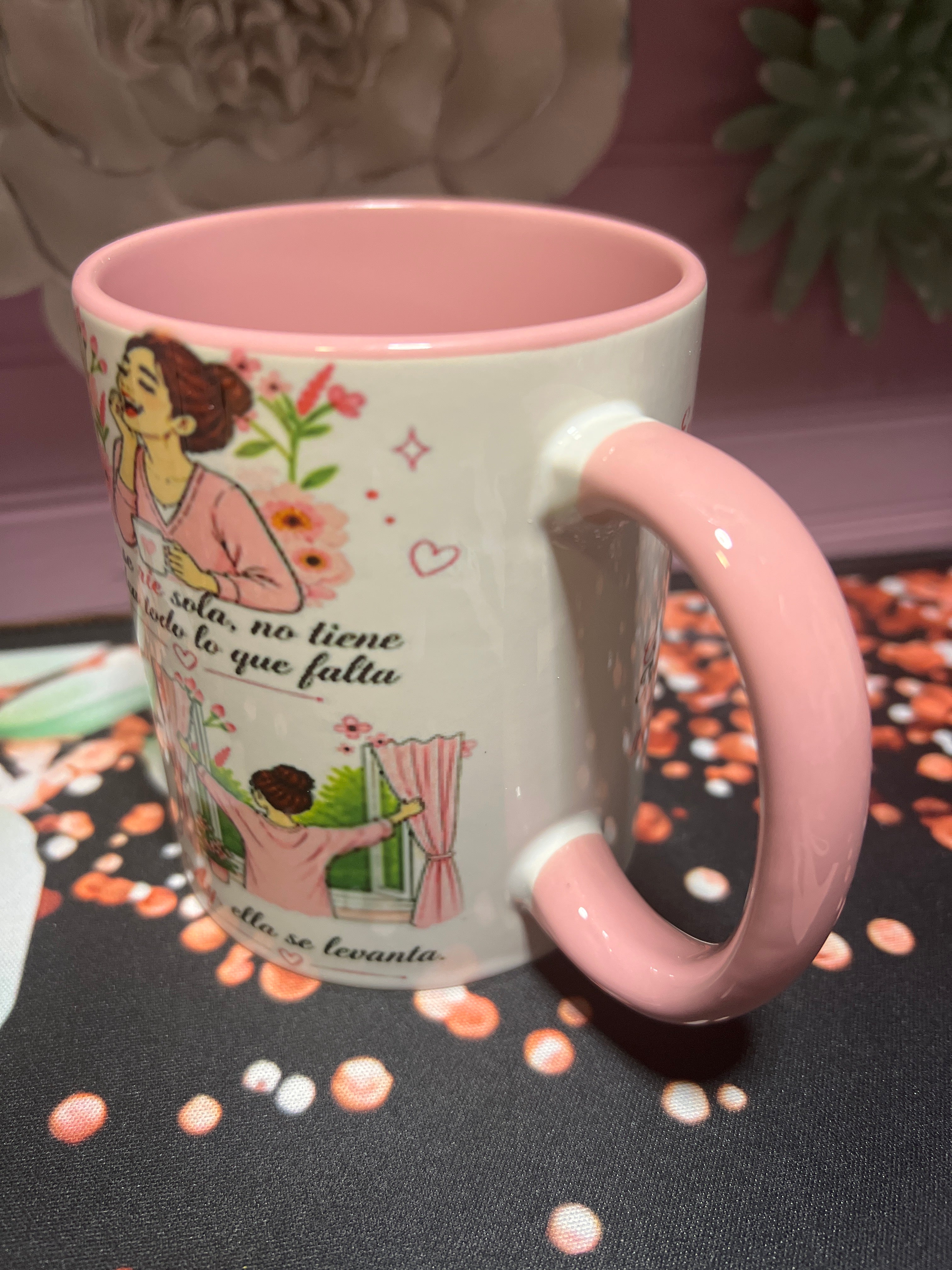 À la niña que fui taza rosa 11 oz