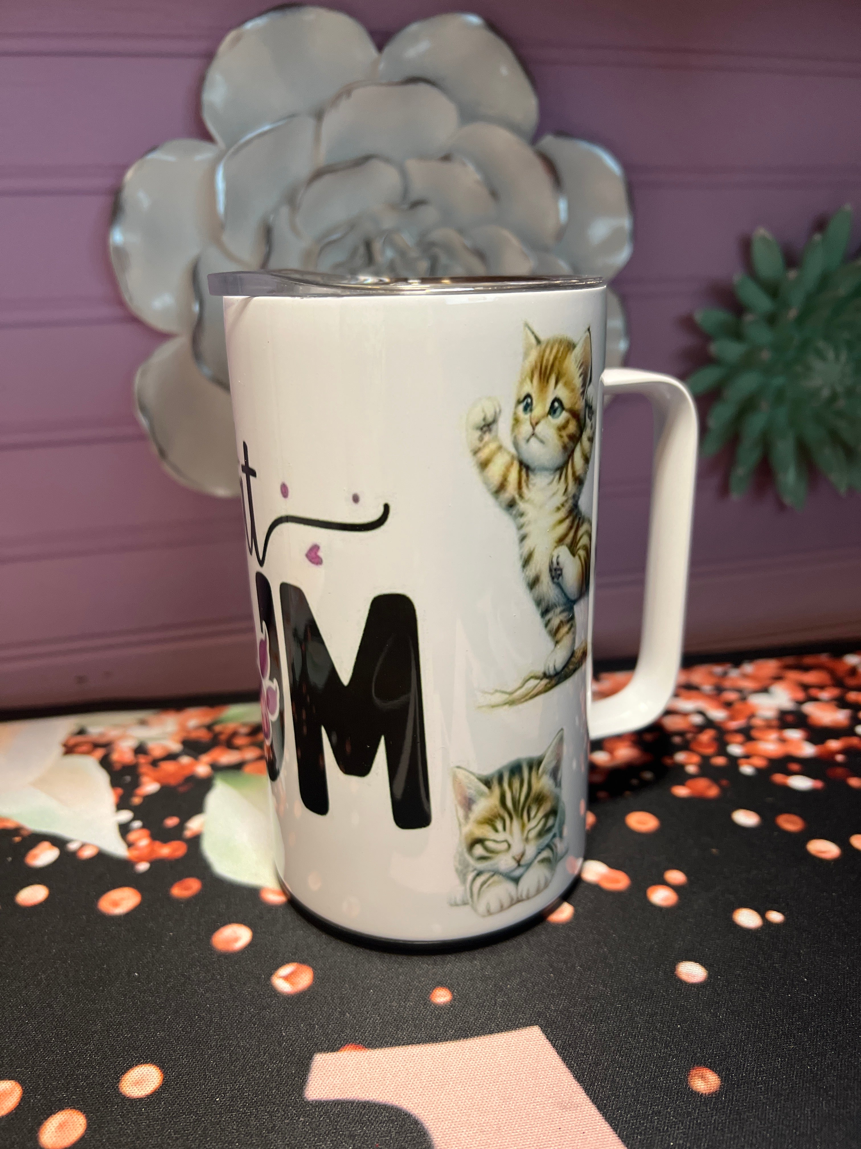 Cat Mom taza 14 oz