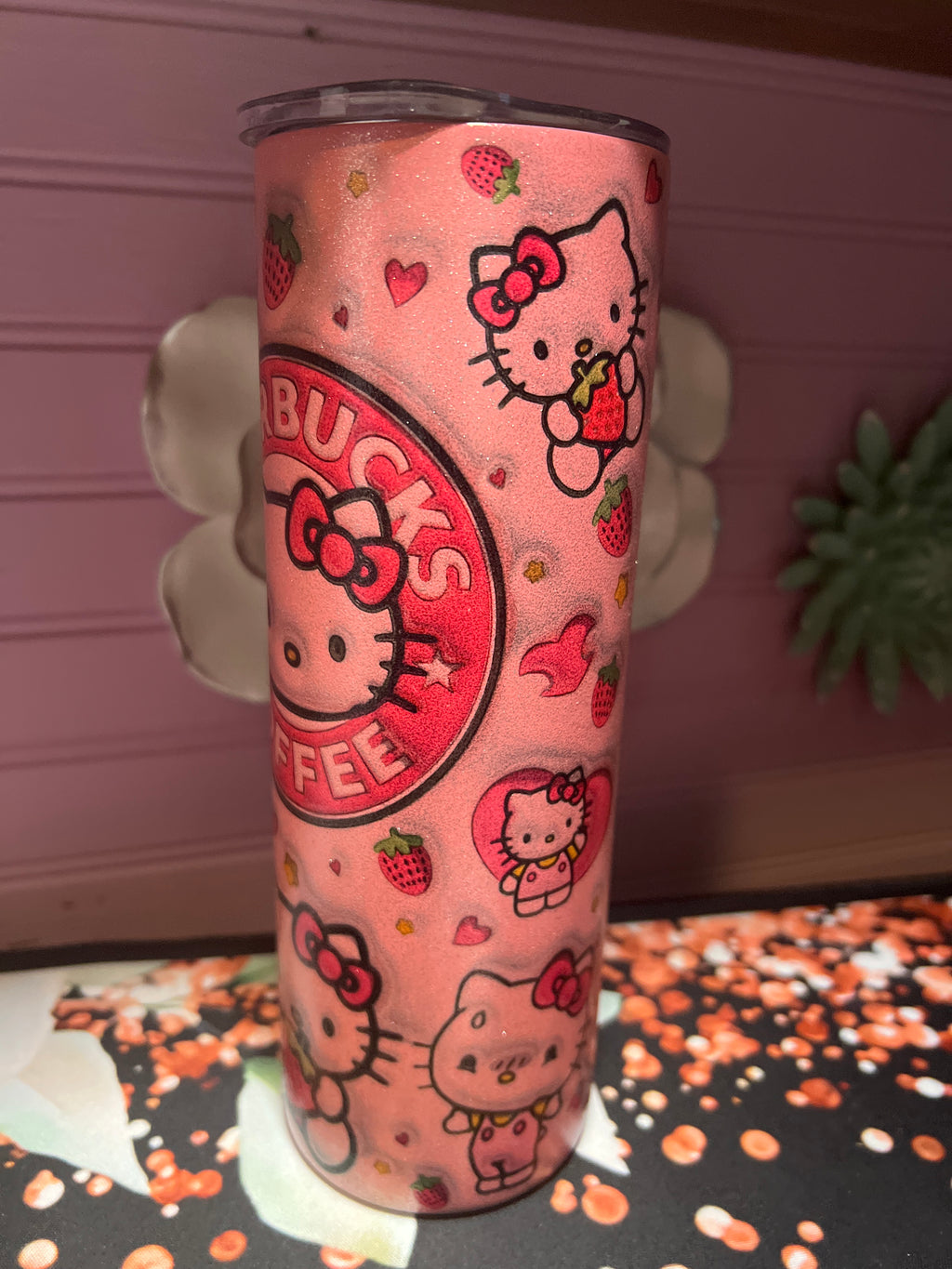 Pink Hello Kitty tumbler 20 oz