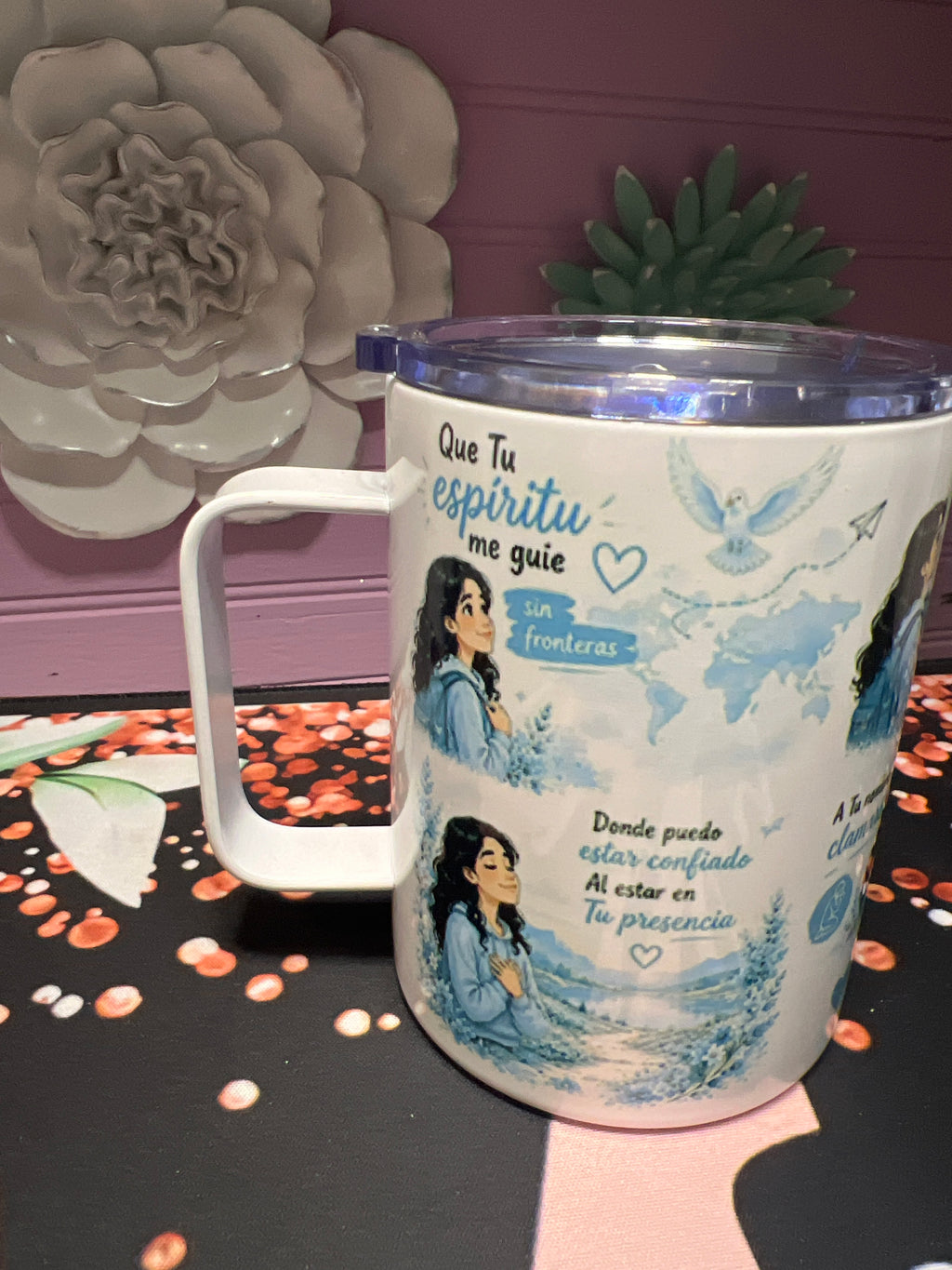 Que tu espíritu me guíe taza 12 oz