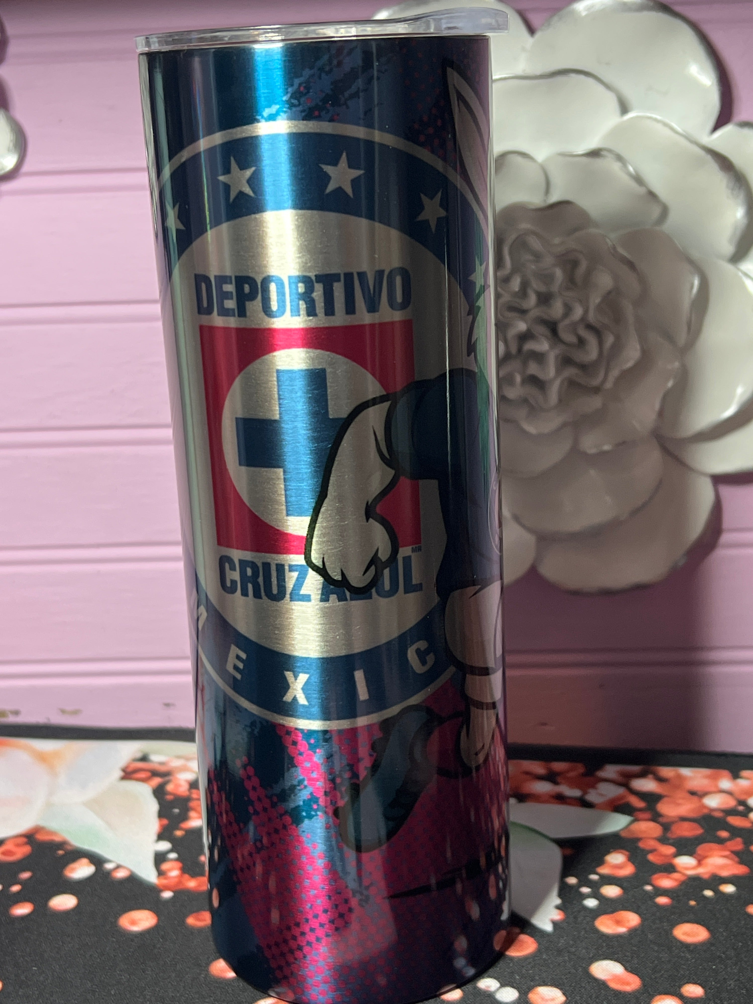Cruz azul stainless tumbler 20 oz