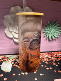 Dios tiene un plan que lleva tu nombre frosted glass cup 18 oz