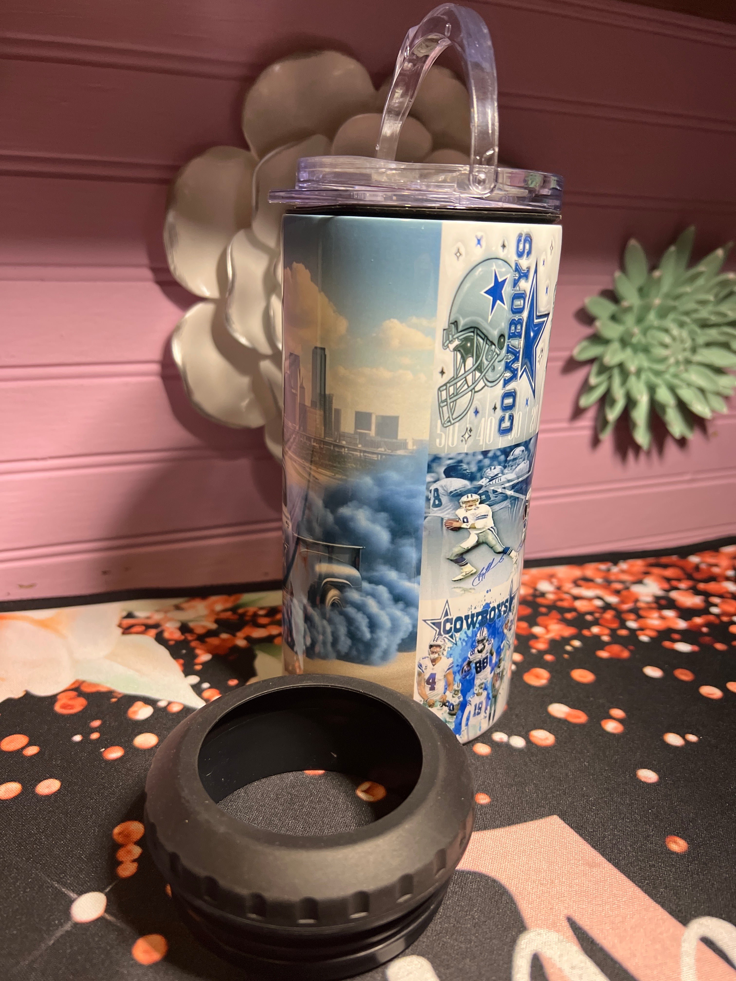 Cowboys tumbler 16 oz 4 in 1