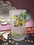 America frosted glass cup 16 oz
