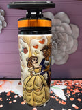 3D Bella y la bestia tumbler 20oz