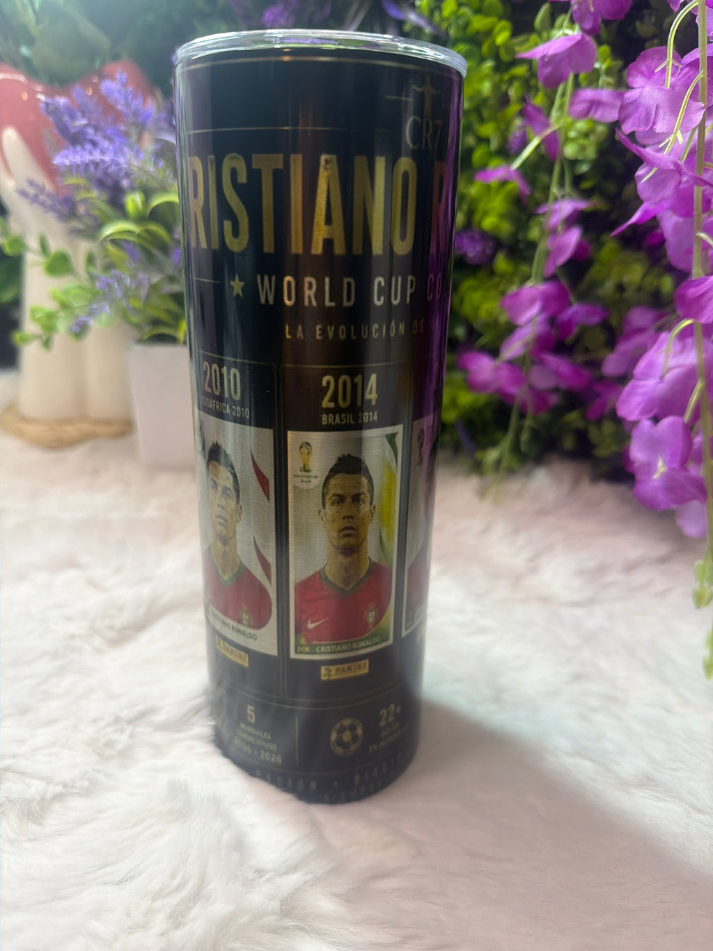 Cristiano Ronaldo tumbler acero inoxidable 20 oz