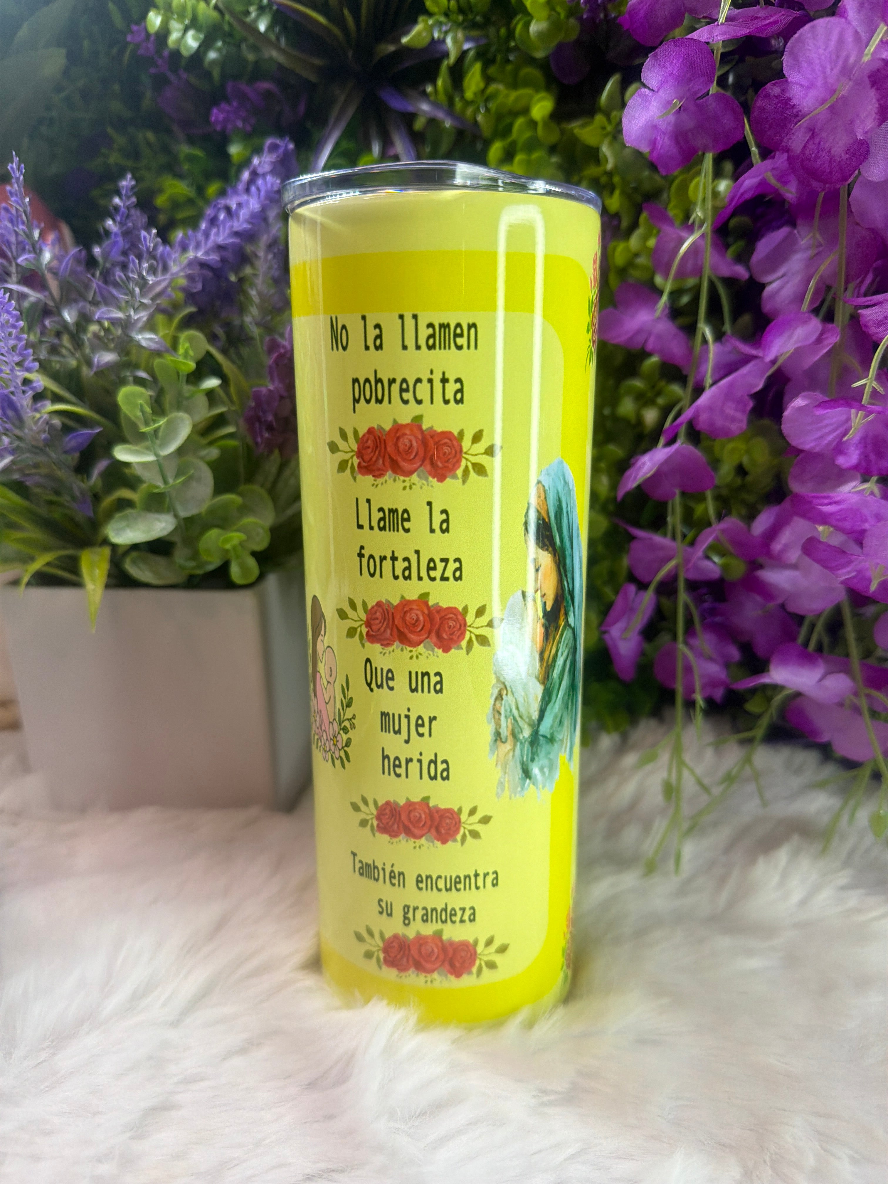 Sola se levantó tumbler 20 oz