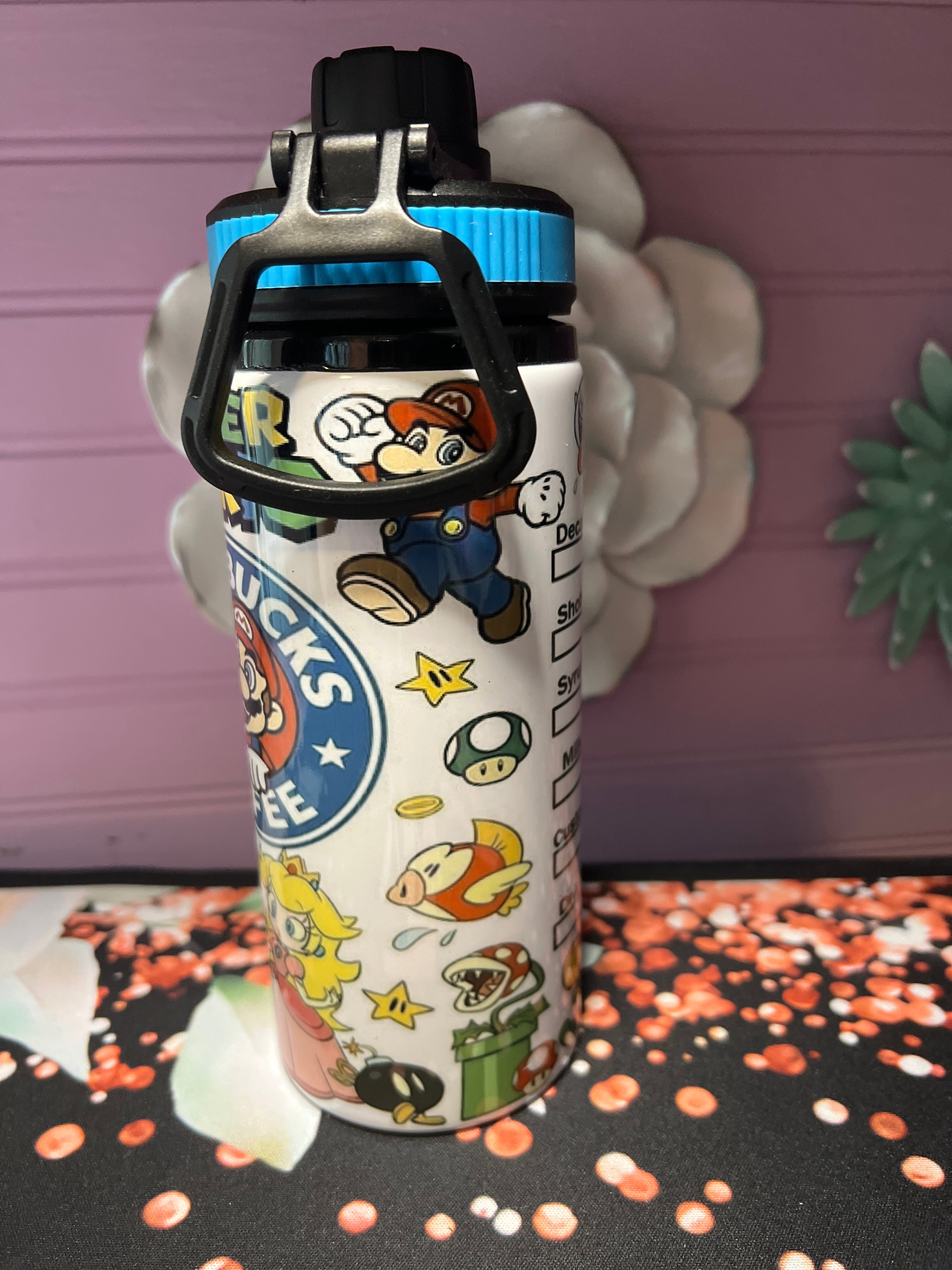 Super Mario tumbler 20oz