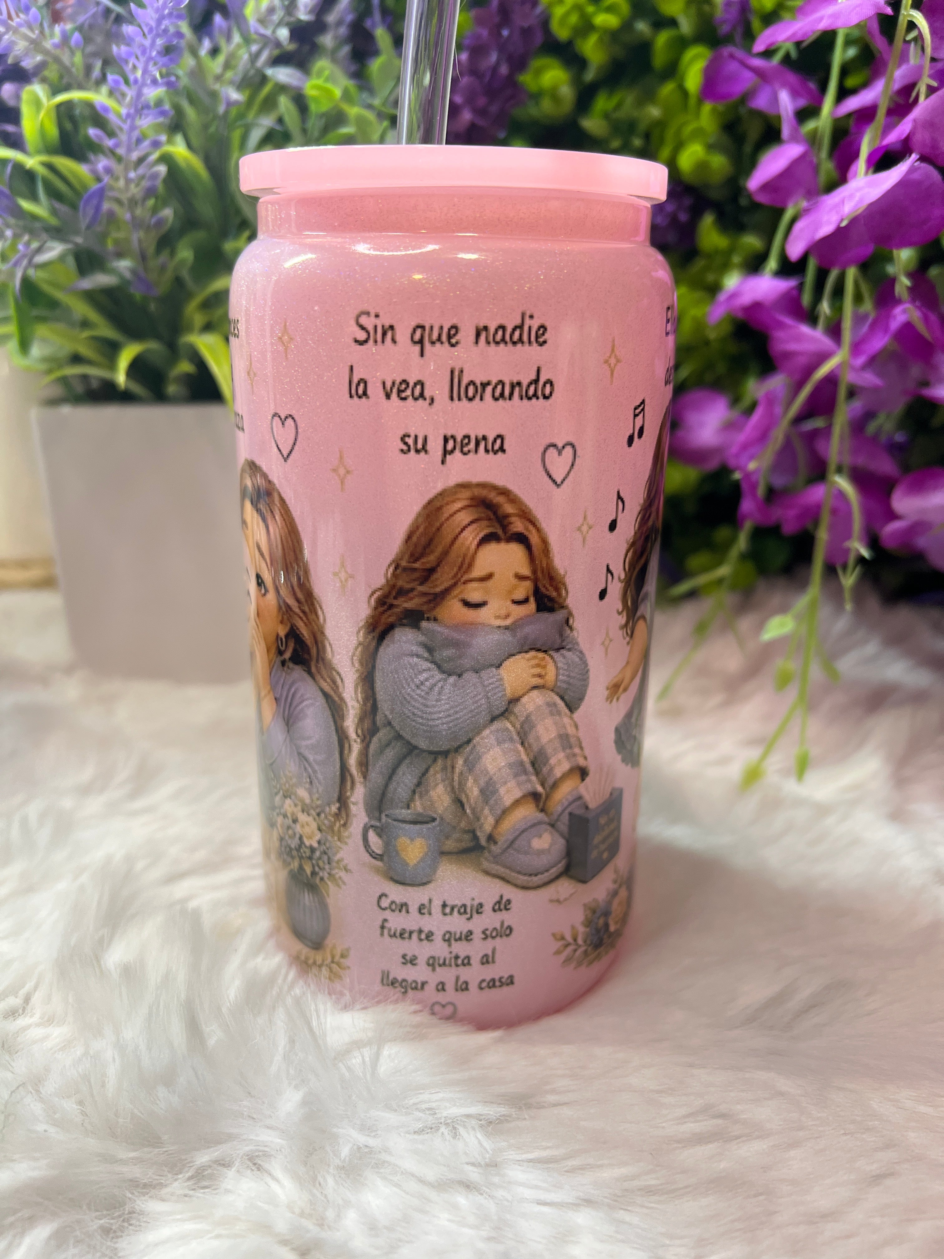 À la niña que fui glass cup 16 oz