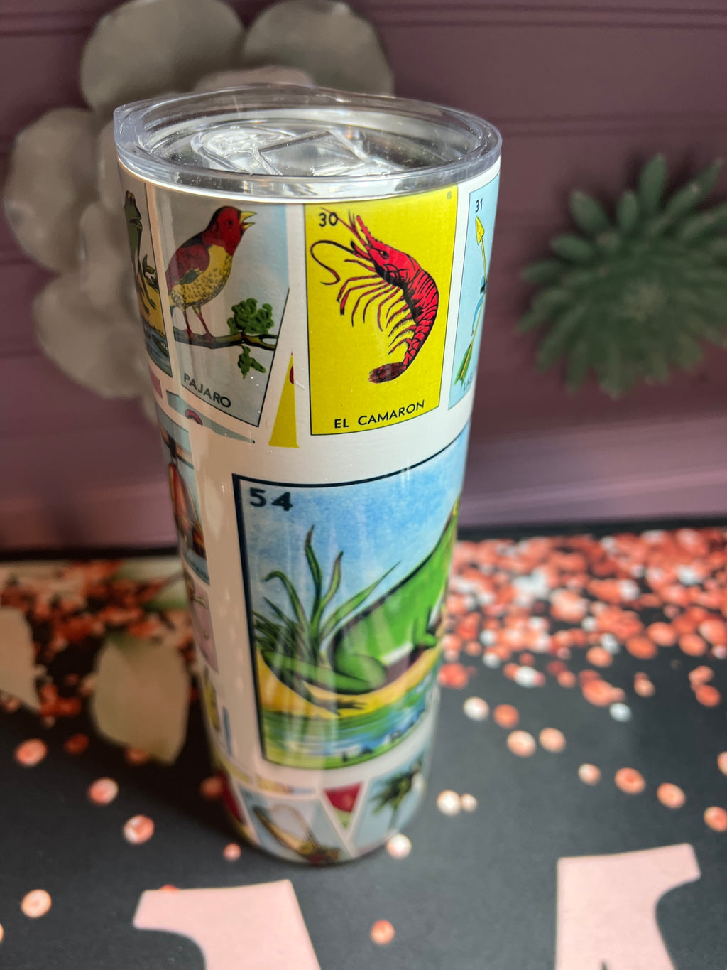 Lotería mexicana tumbler 20 oz