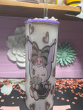 Kuromi frosted glass cup 20 oz