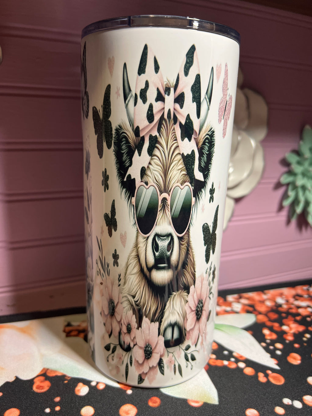 Vaquita coqueta tumbler 22 oz