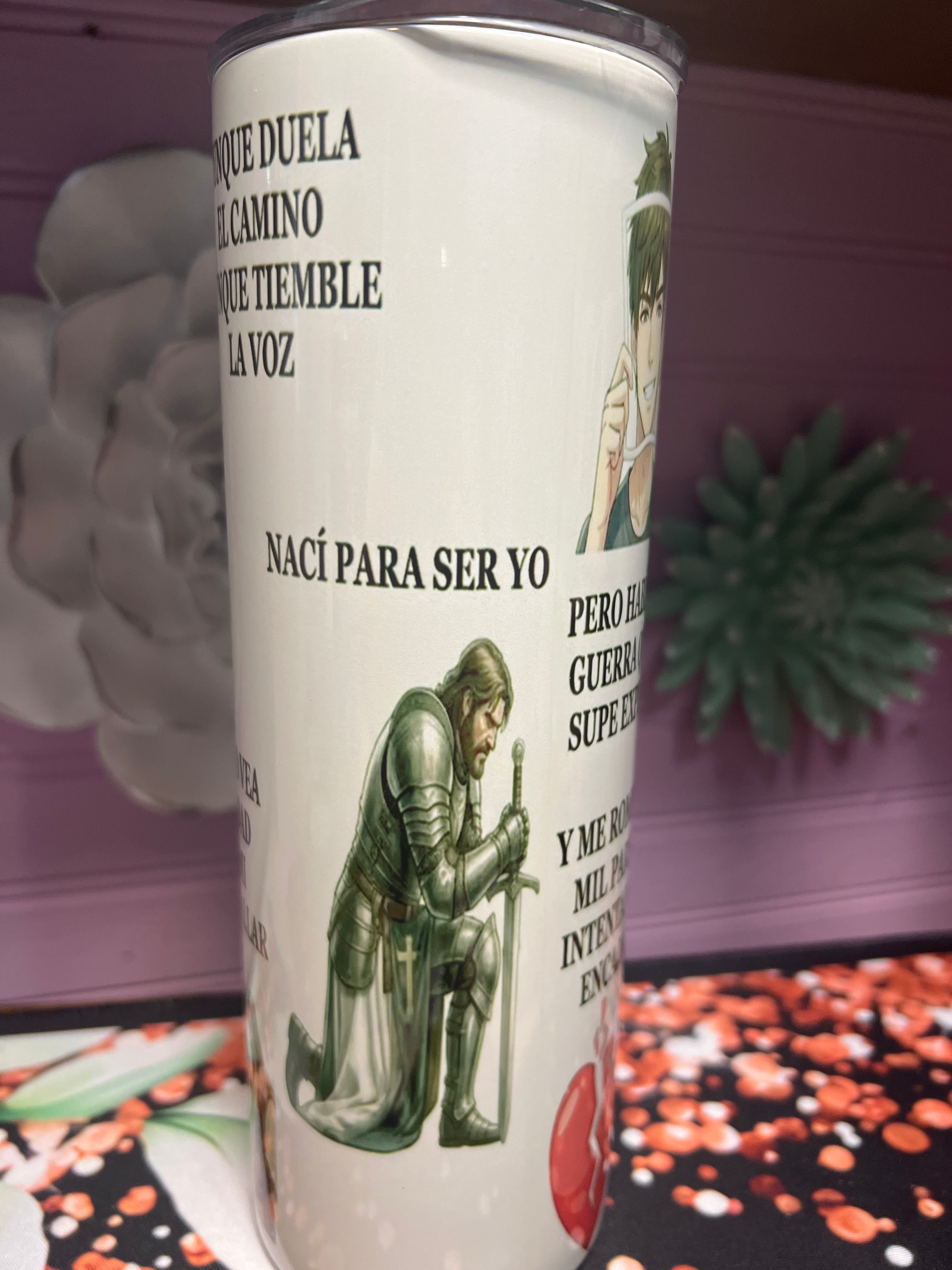 Nací para ser yo tumbler 20 oz