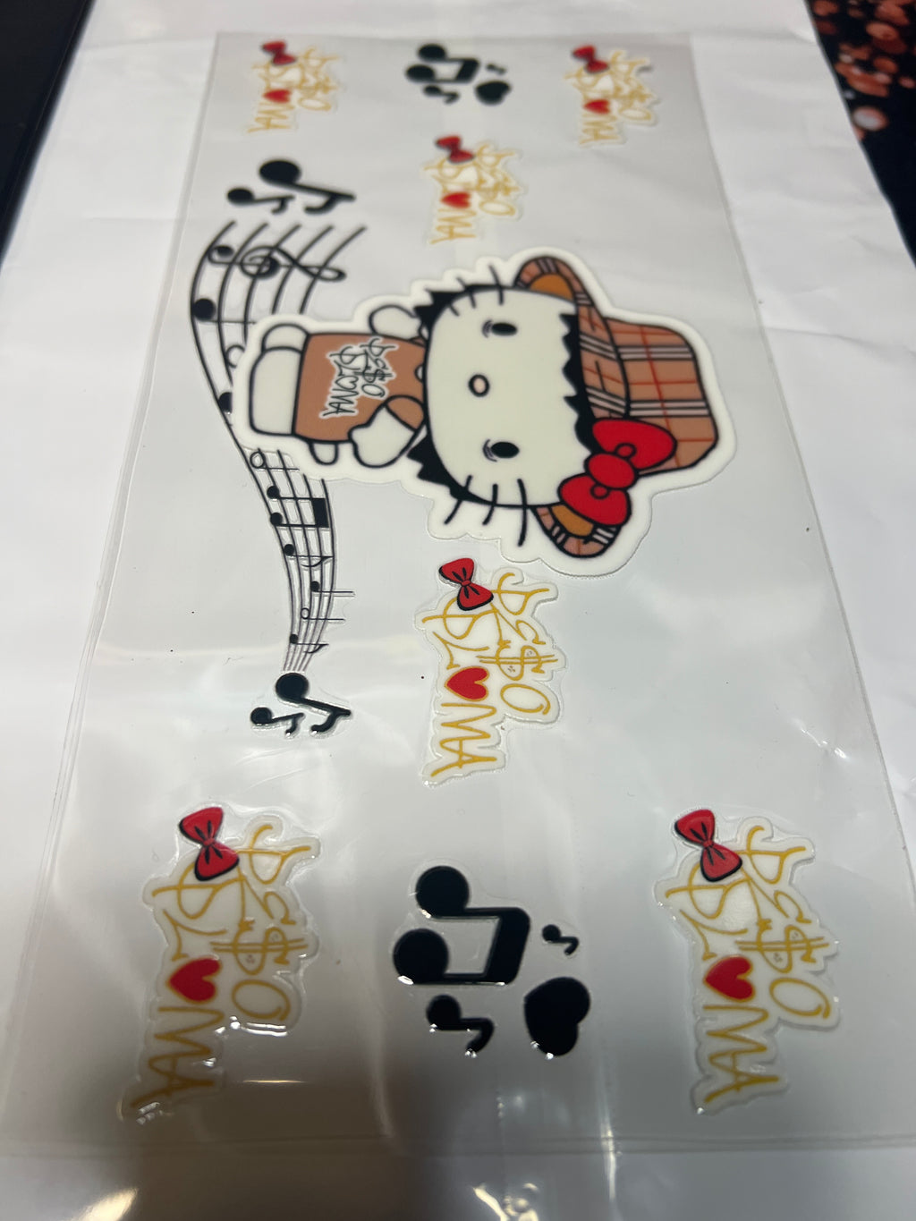 Peso pluma stickers UV DTF
