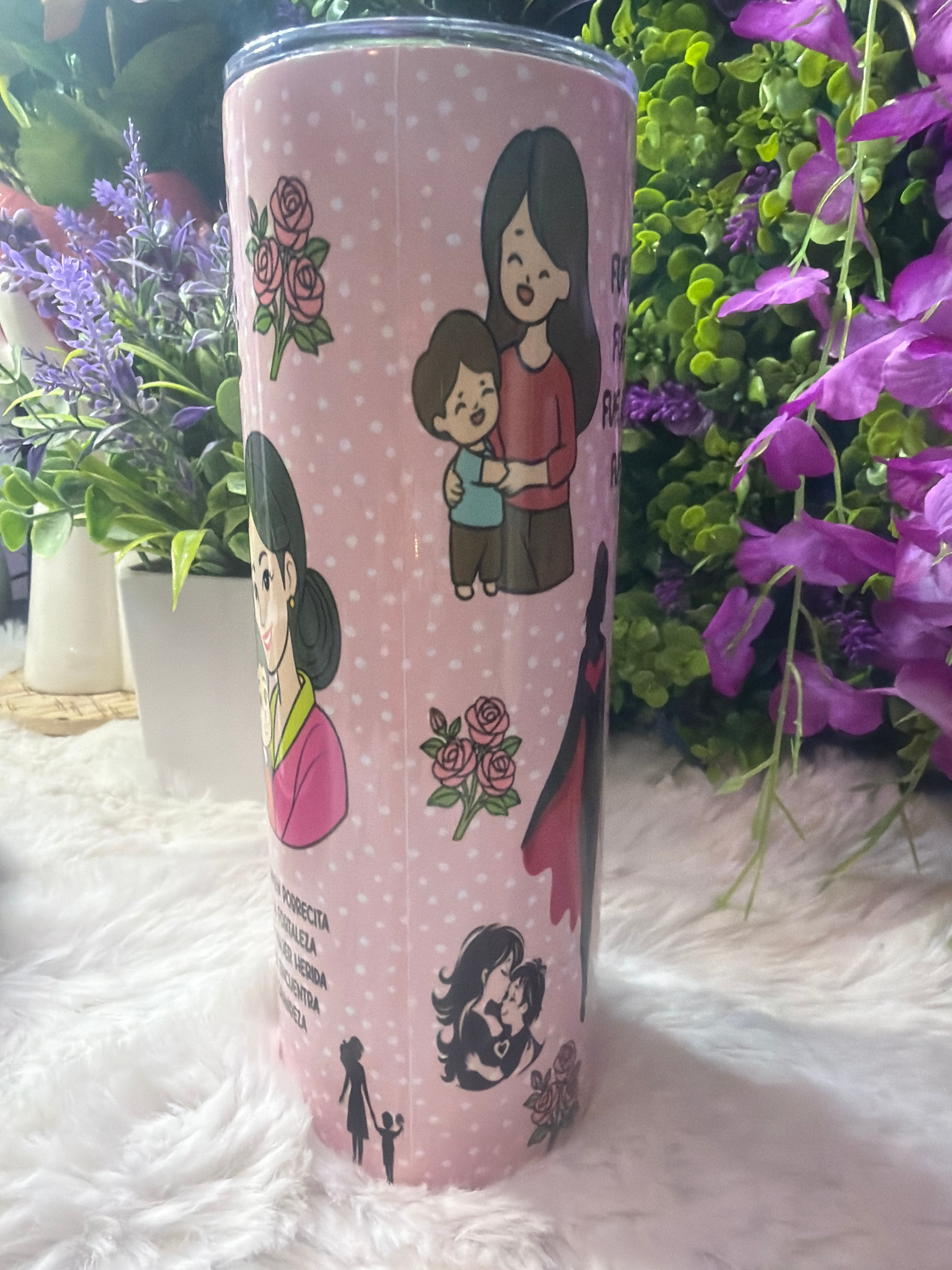 Sola se levantó tumbler 20 oz