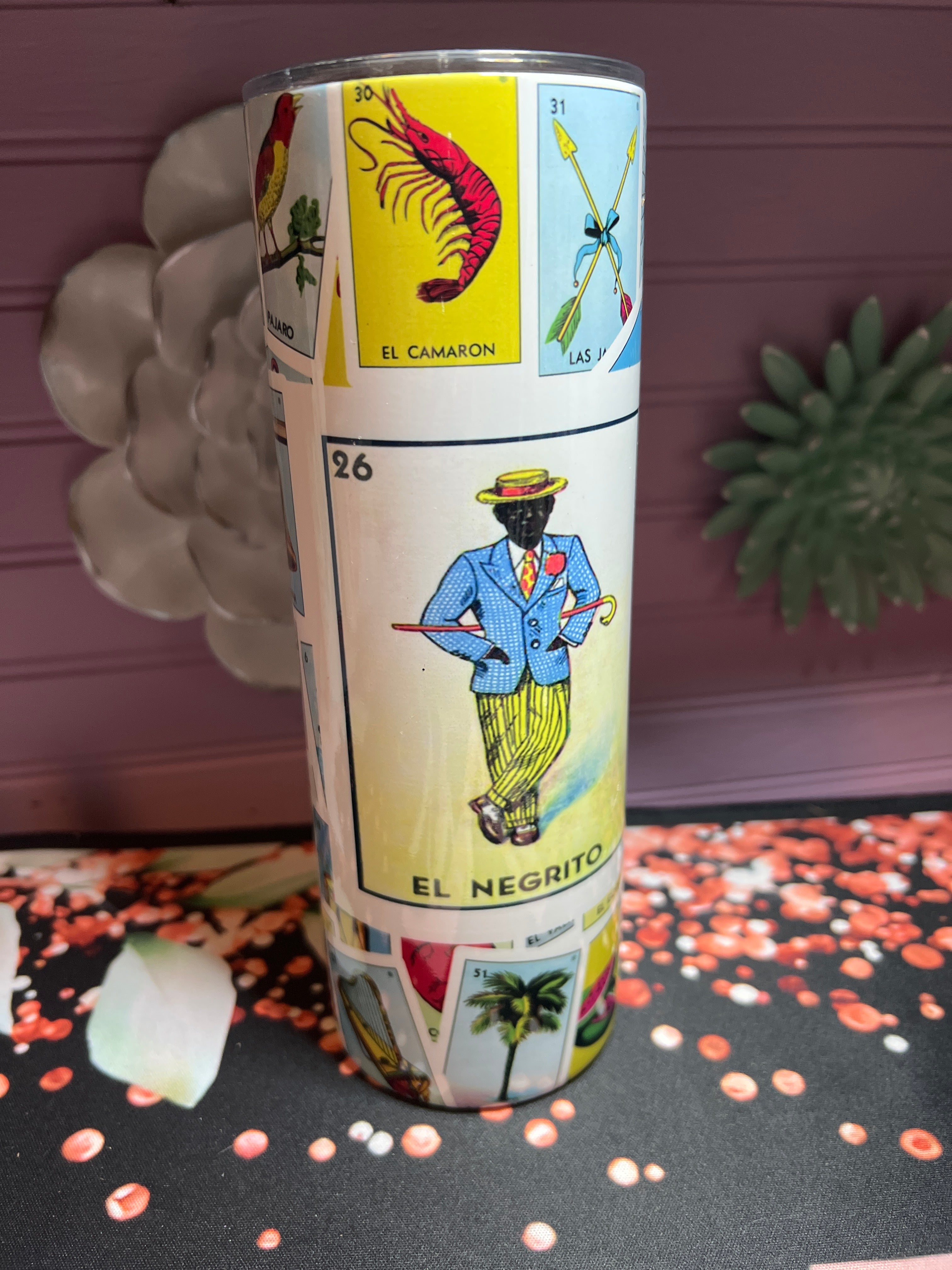 Lotería mexicana tumbler 20 oz
