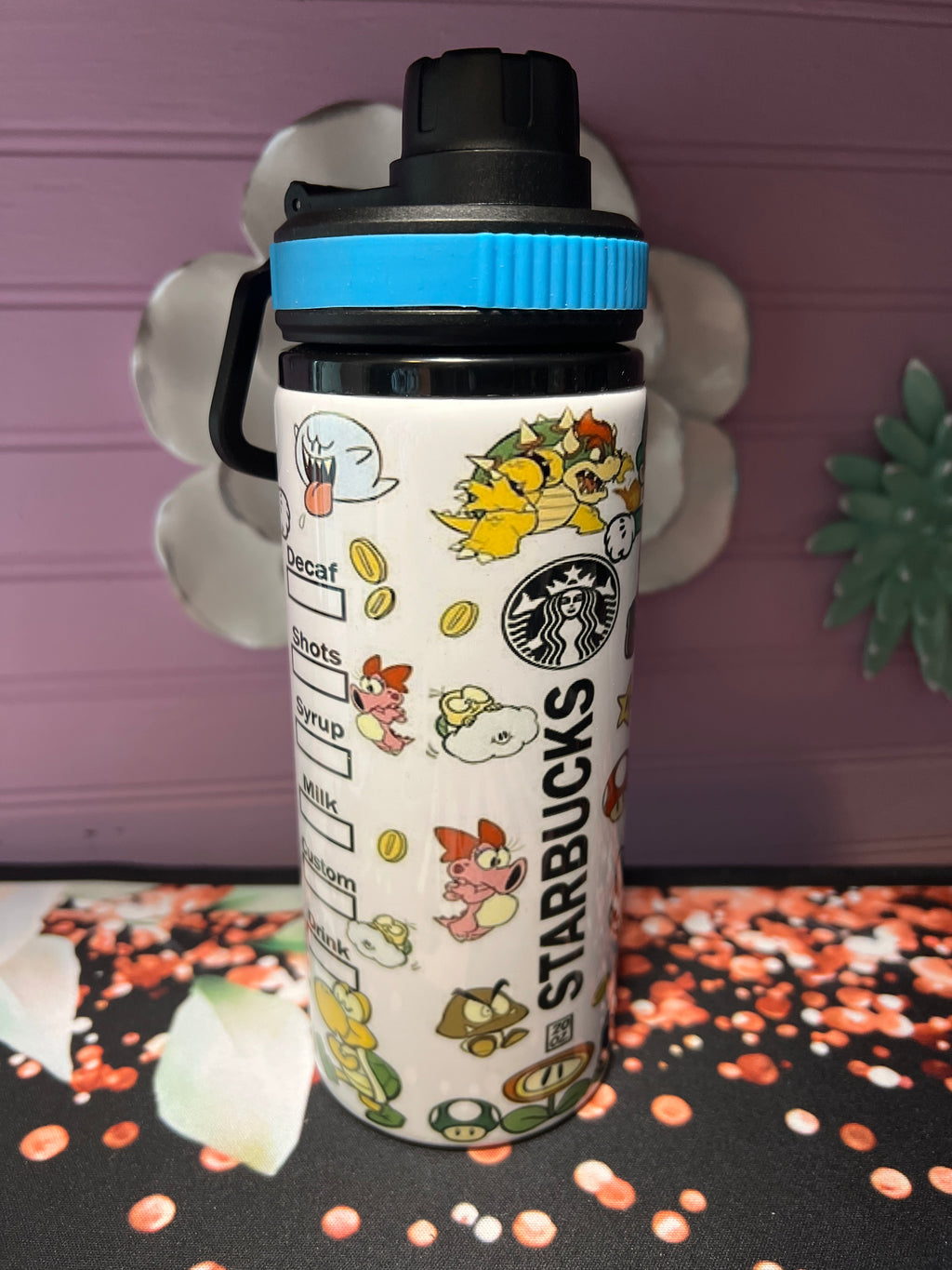 Super Mario tumbler 20oz