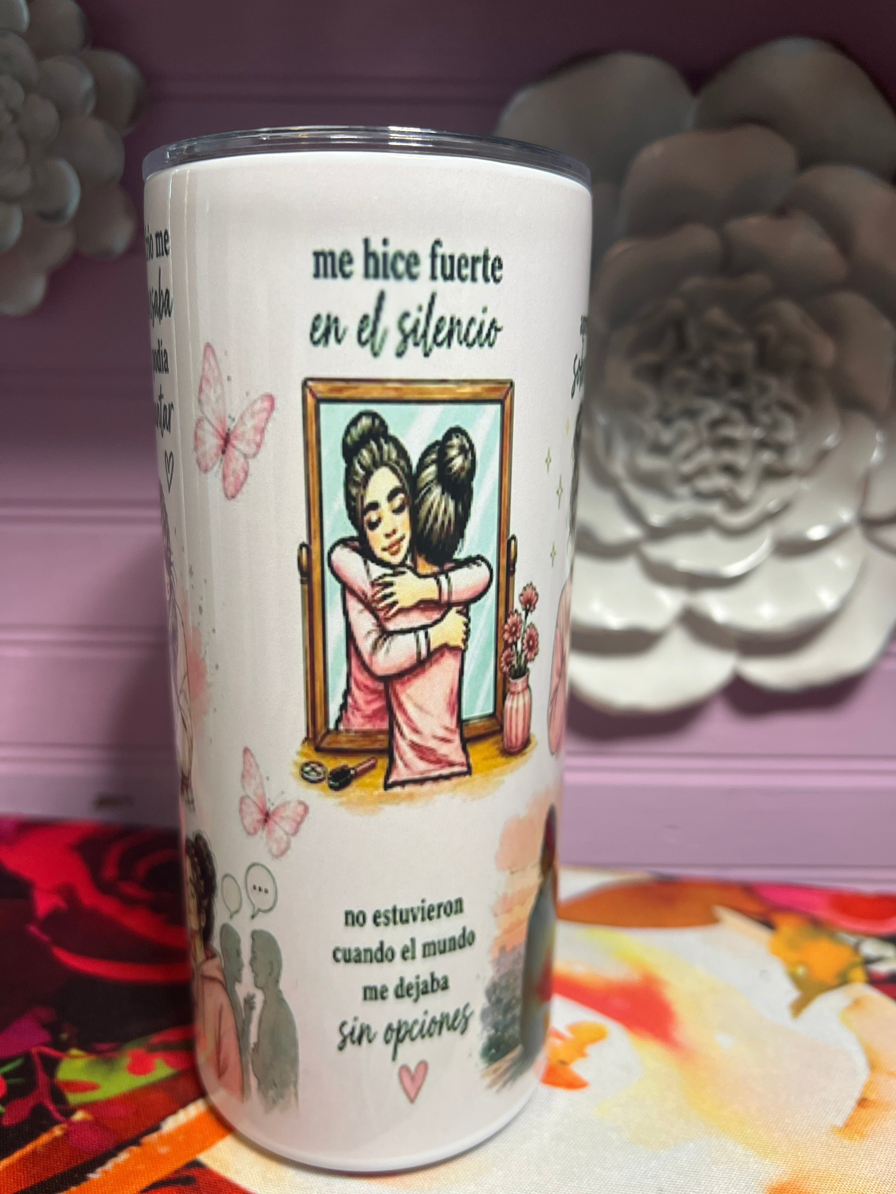 Que hablen de mí tumbler 15 oz