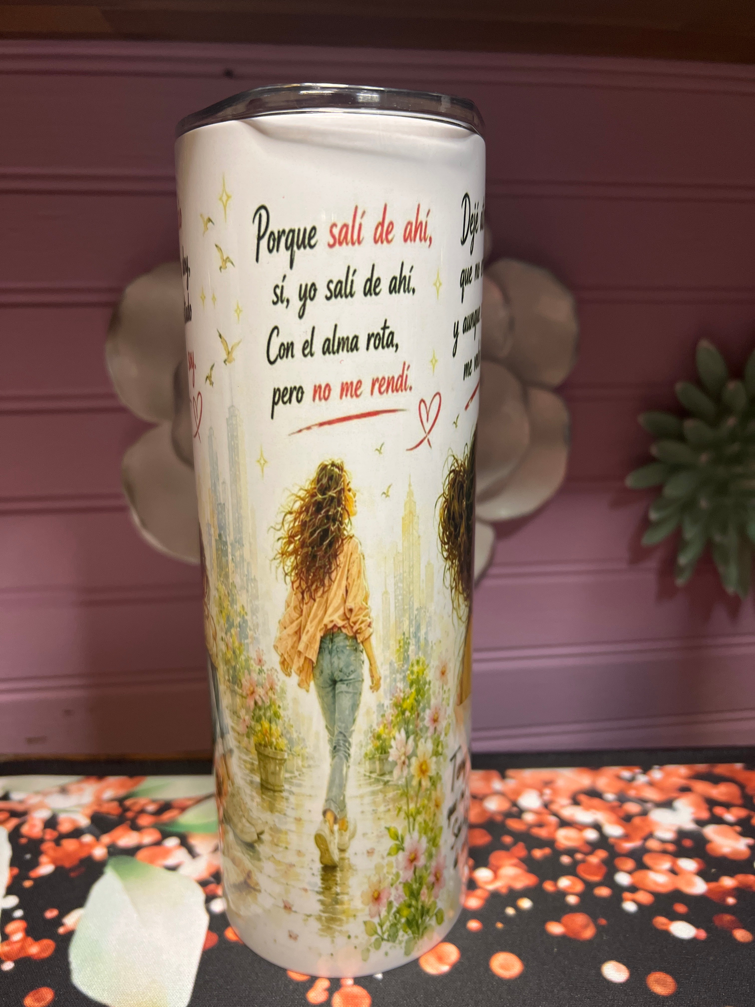 Salí de ahí tumbler 20 oz