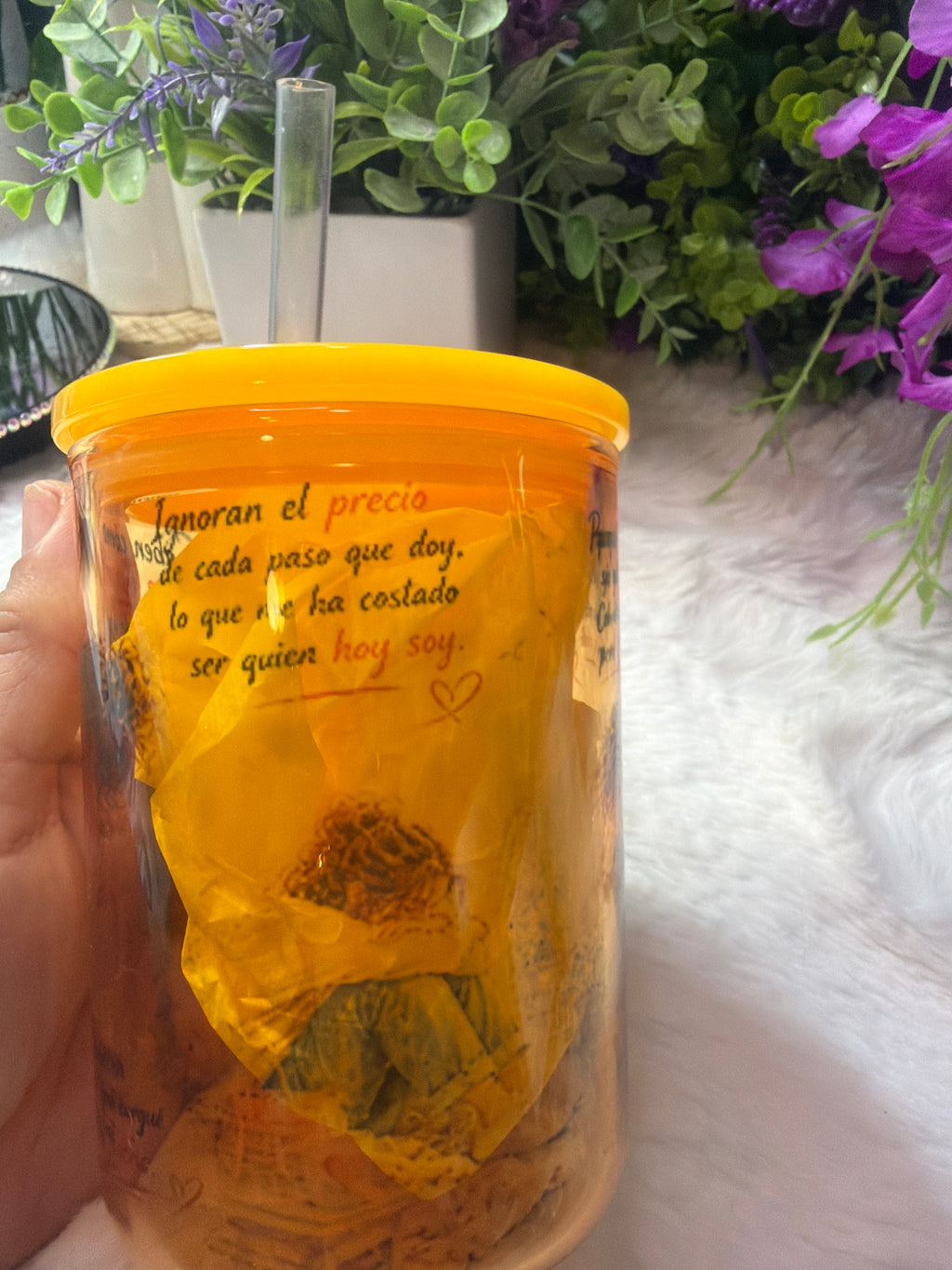 Salí de ahí glass cup 17 oz