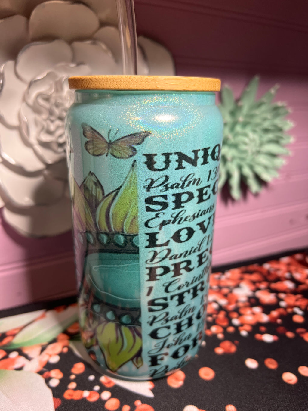 Glass cup 16 oz