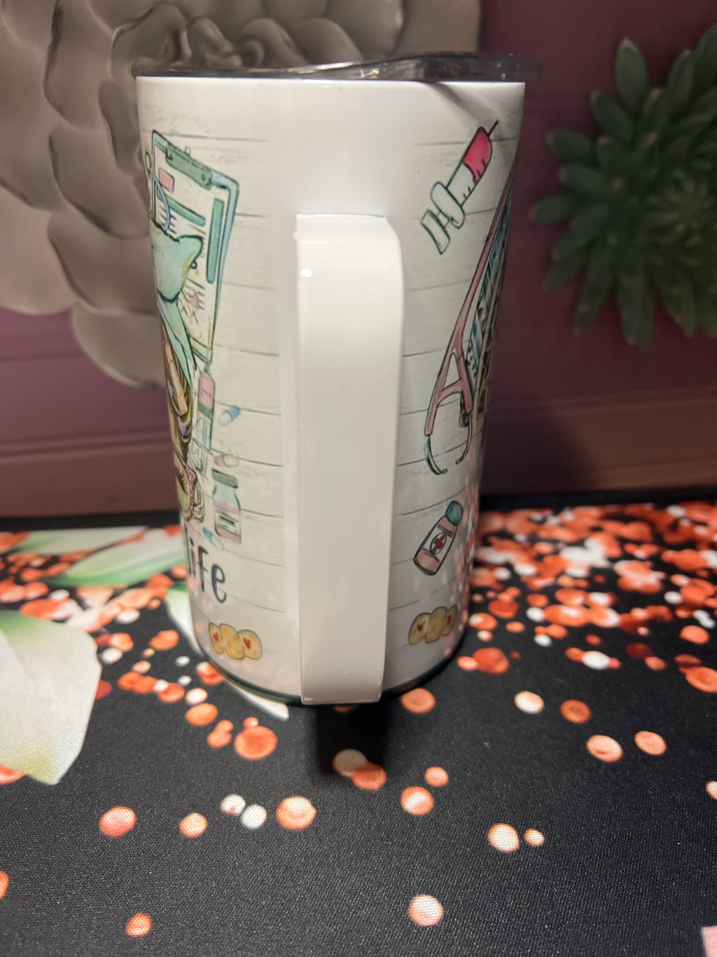 Nurse Selfie taza 14oz