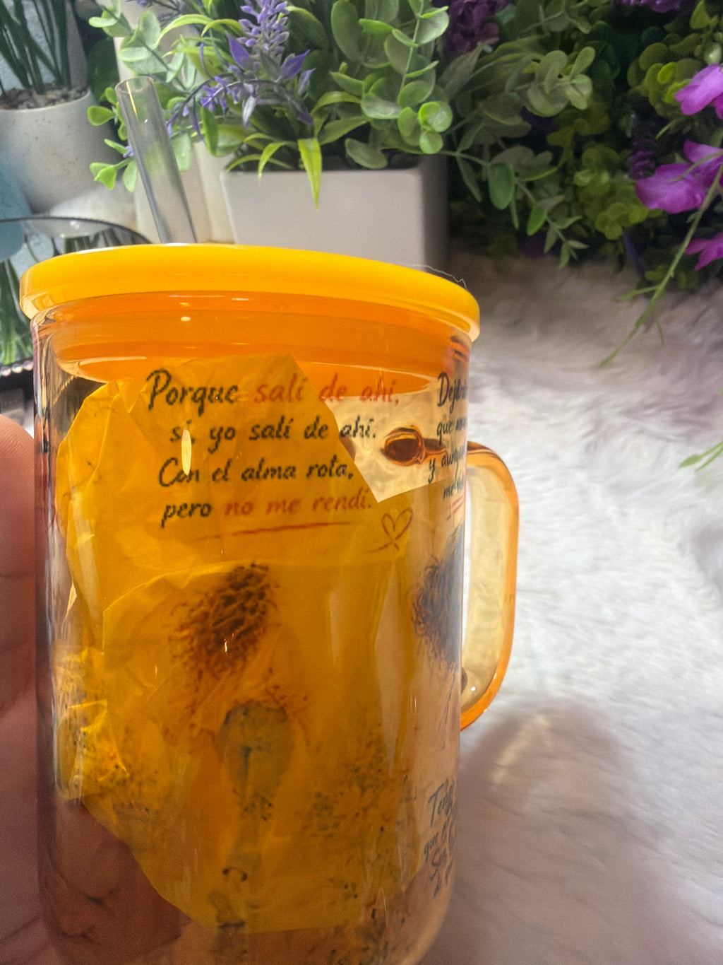 Salí de ahí glass cup 17 oz