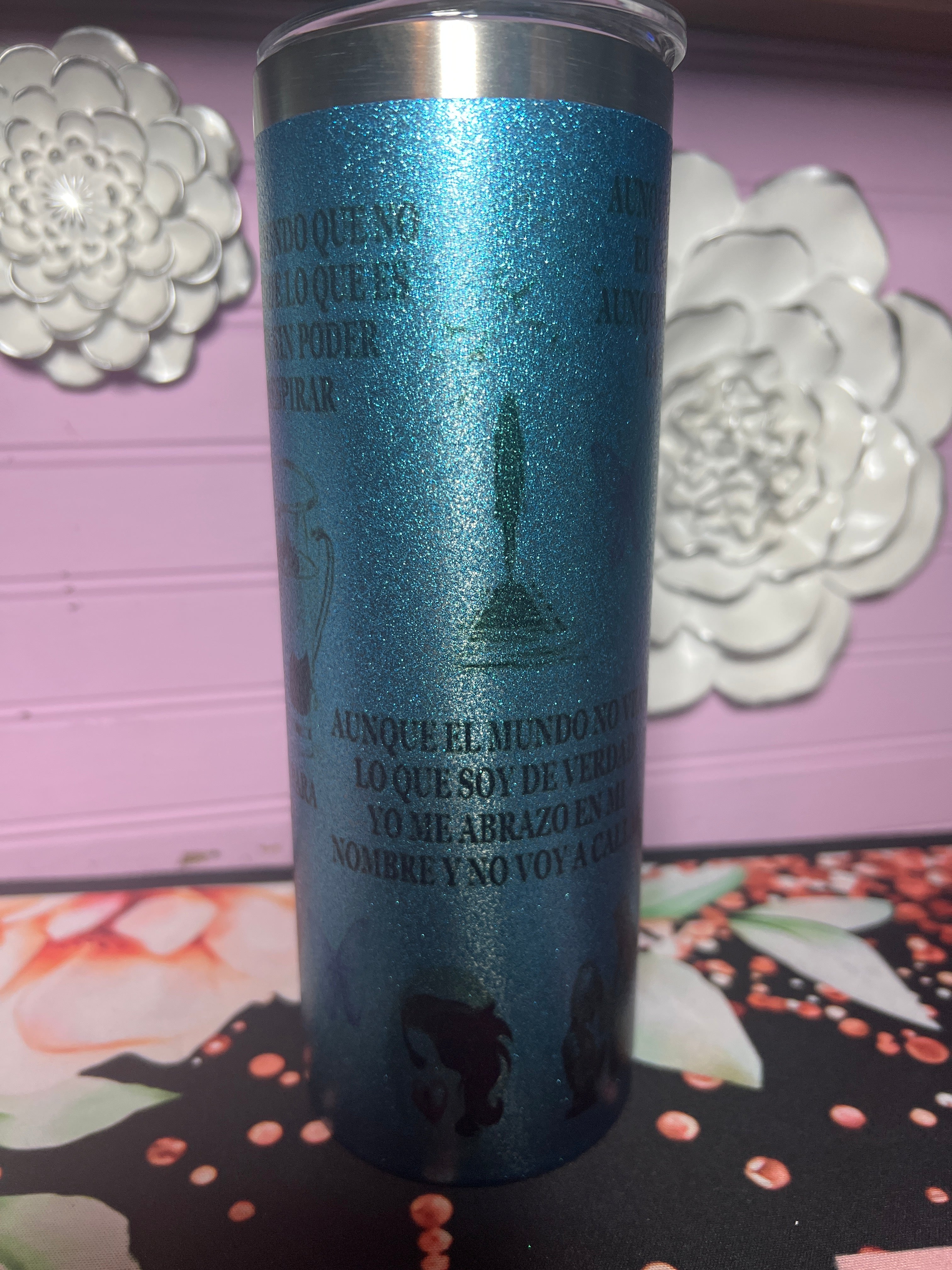 Blue tumbler 20 oz