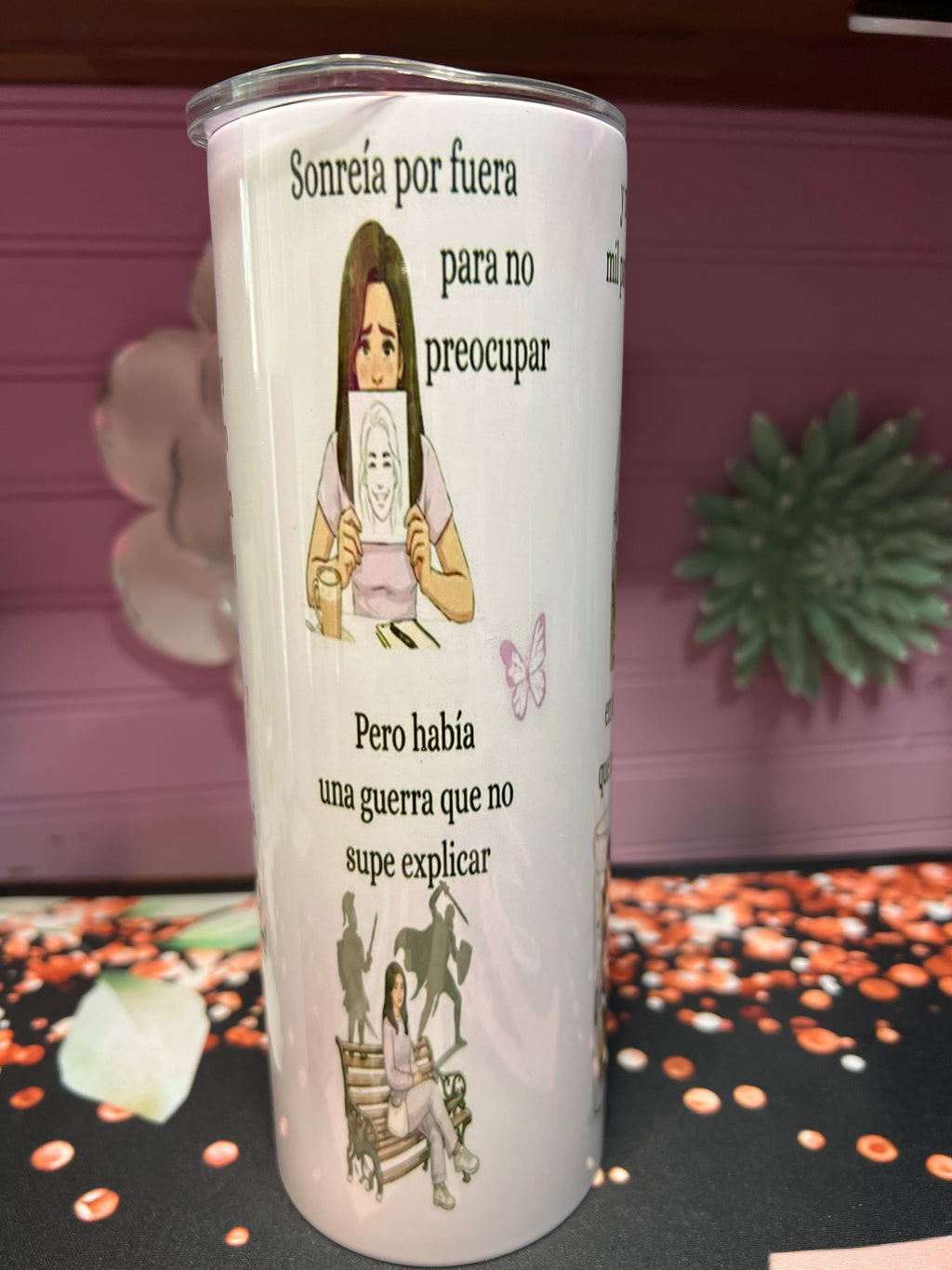 Nací para ser yo tumbler 20 oz