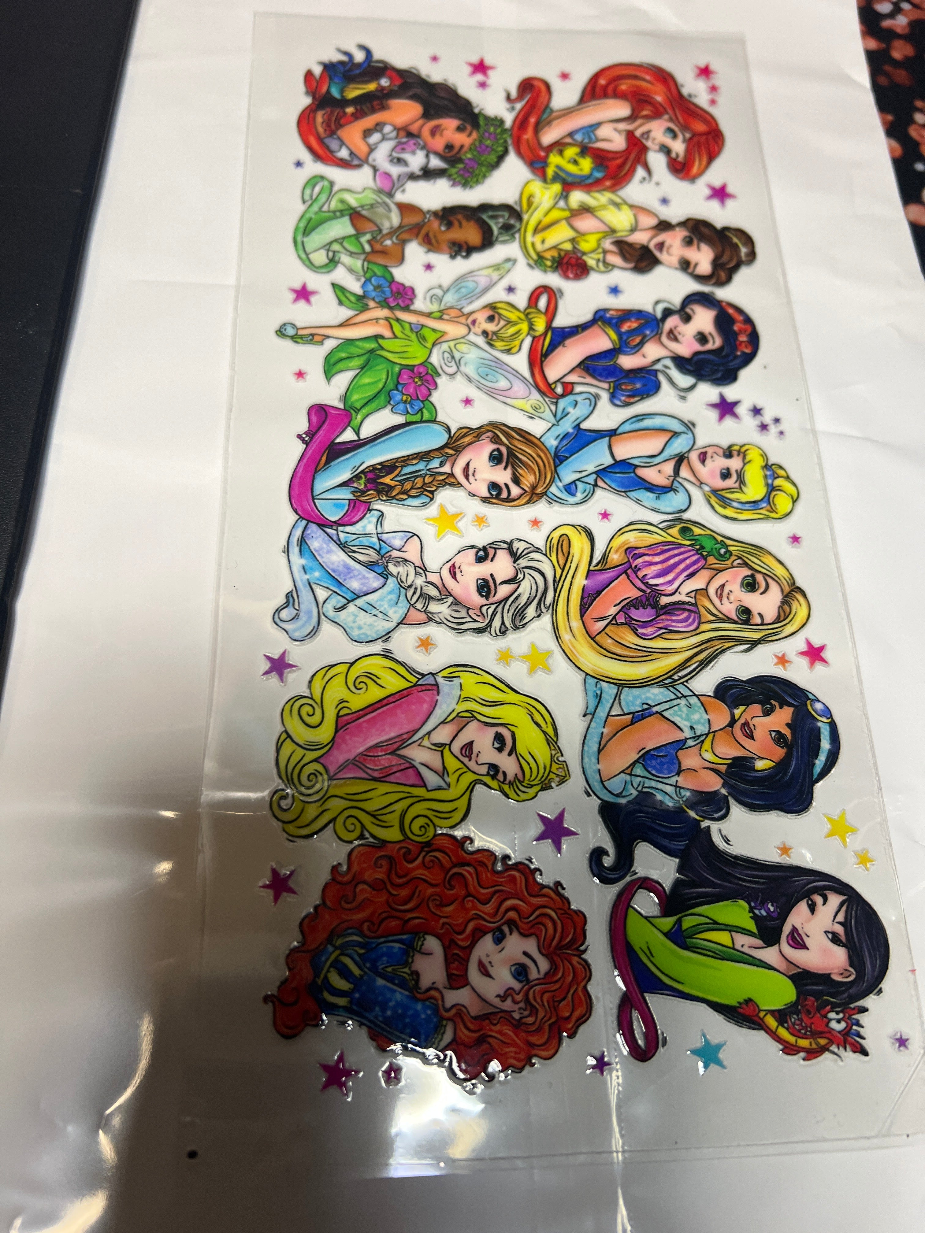 Princess Stickers UB DTF