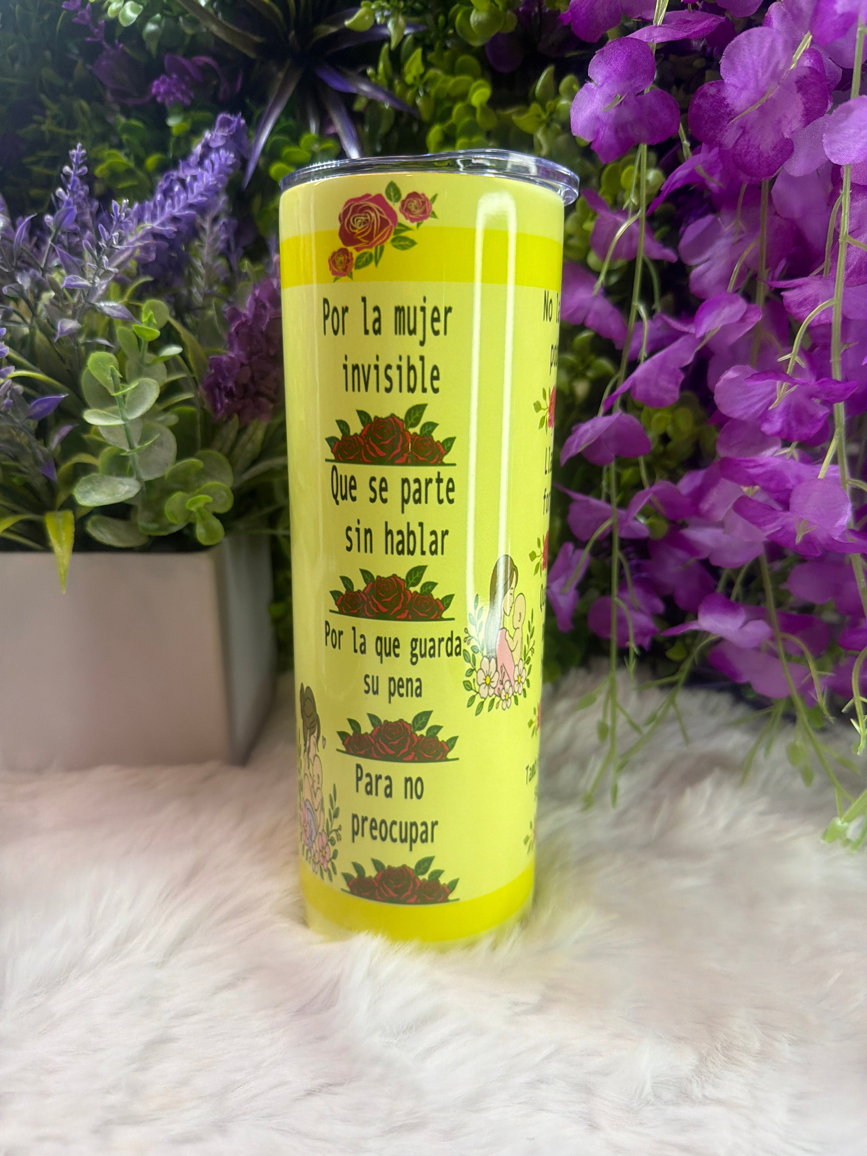 Sola se levantó tumbler 20 oz