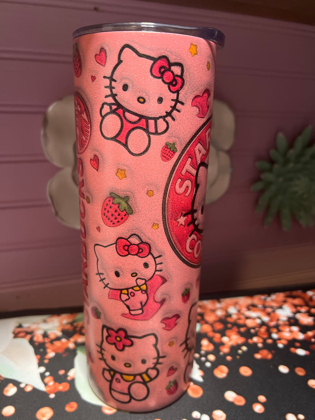 Pink Hello Kitty tumbler 20 oz