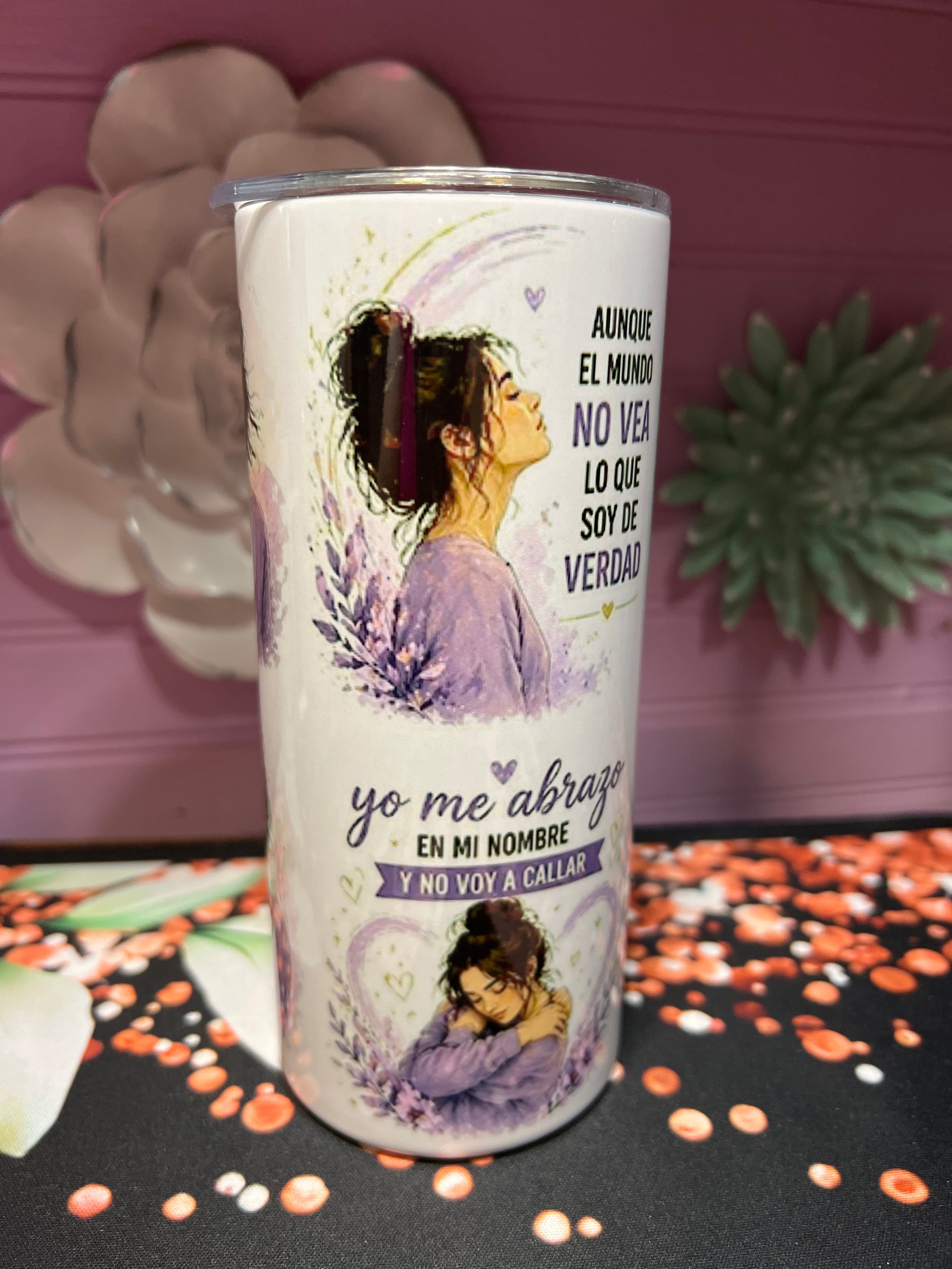 Nací para ser yo tumbler 15 oz