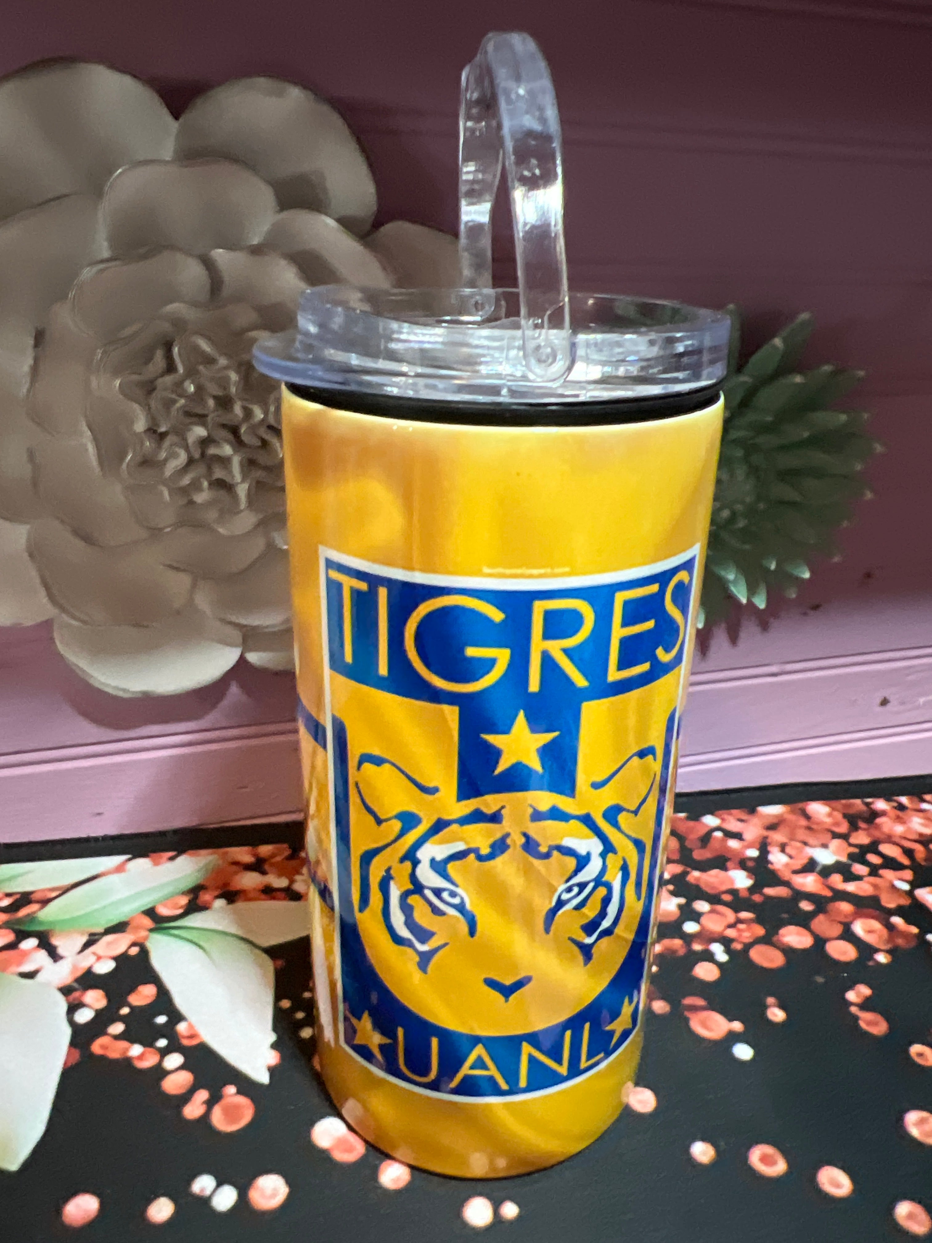Tigres UANL tumbler 16 oz  4 In 1