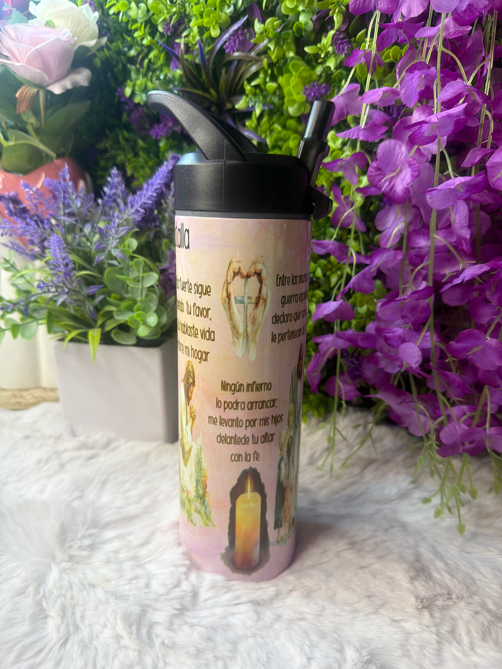 Madre en batalla tumbler 20 oz