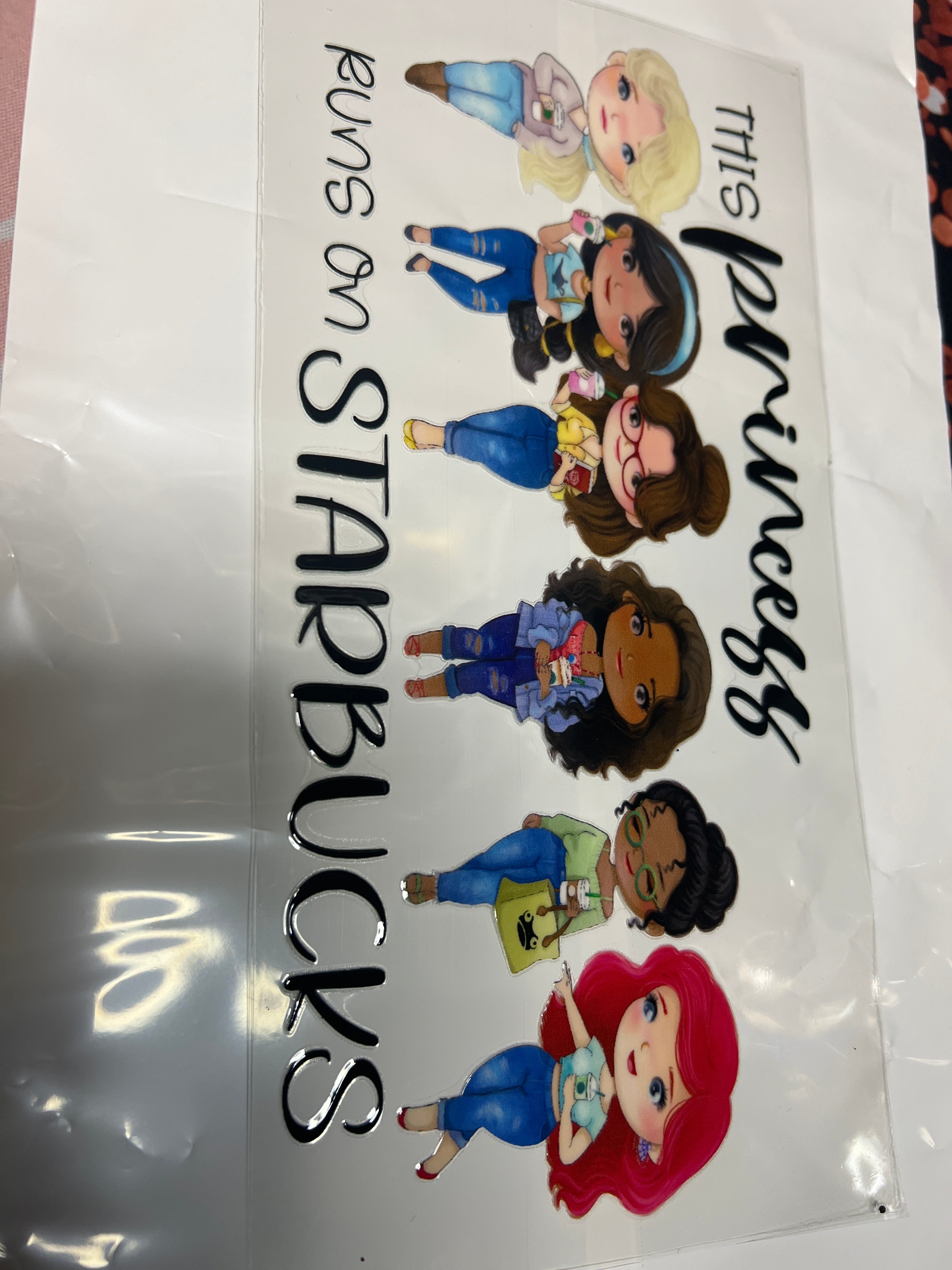 This Princess stickers UV DTF