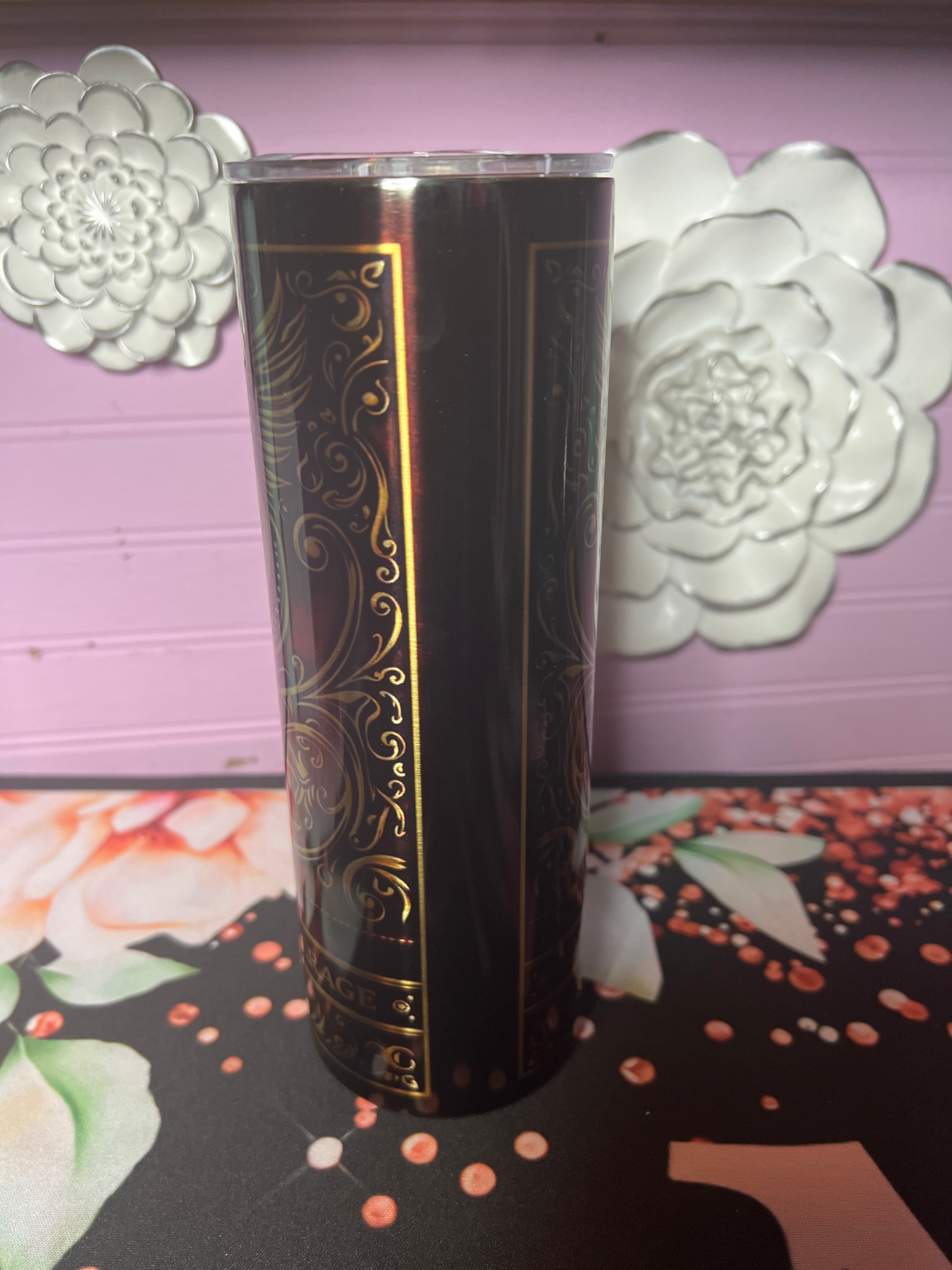 Stainless Dr Pepper tumbler 20 oz