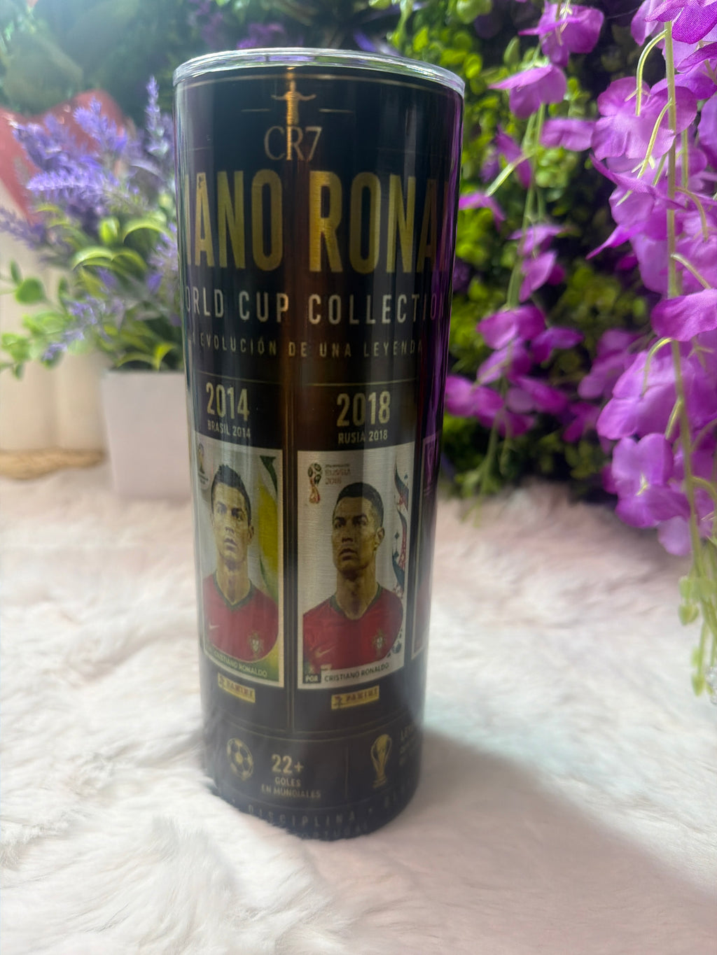 Cristiano Ronaldo tumbler acero inoxidable 20 oz