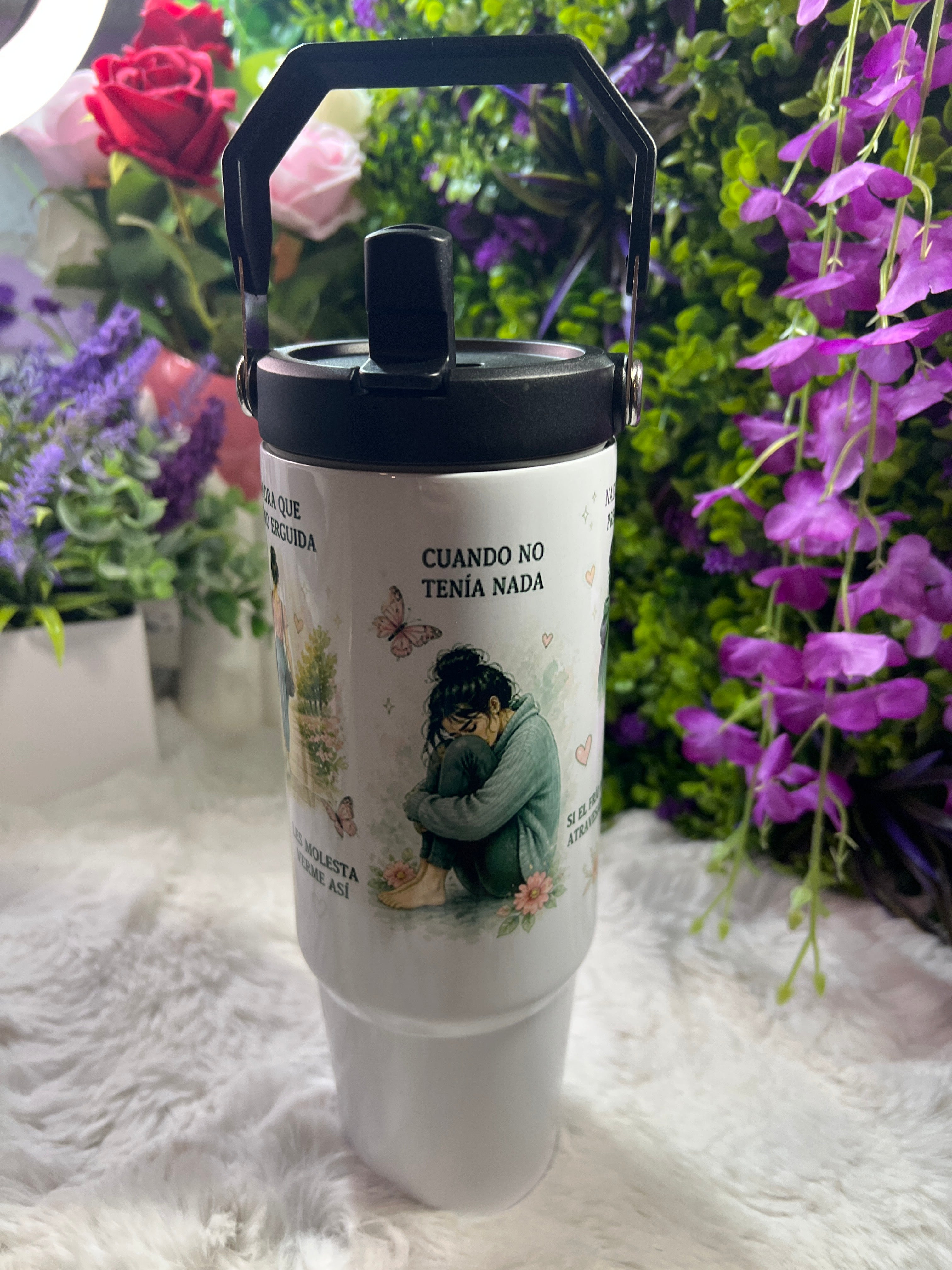Que hablen de mí tumbler 30 oz