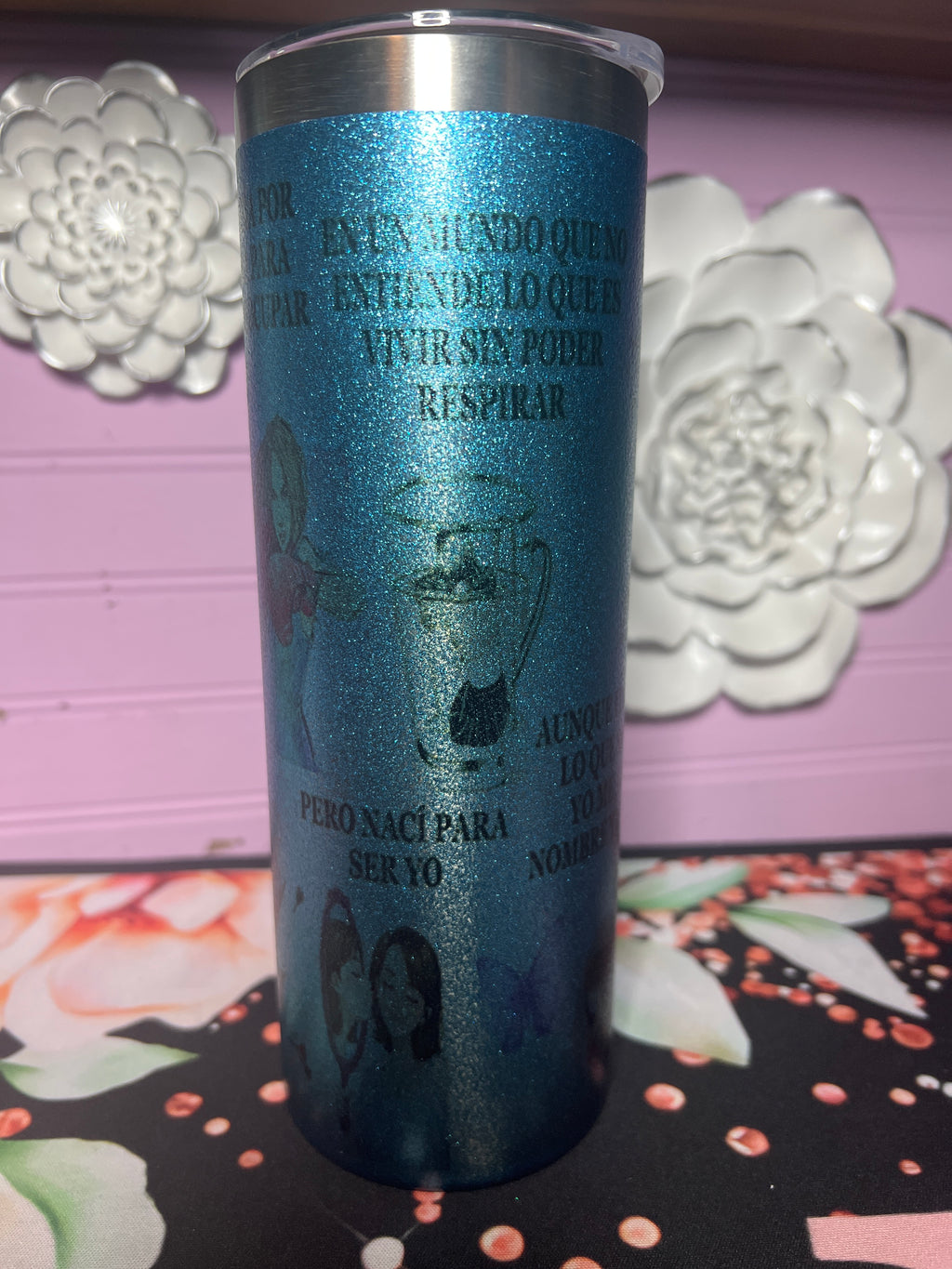 Blue tumbler 20 oz
