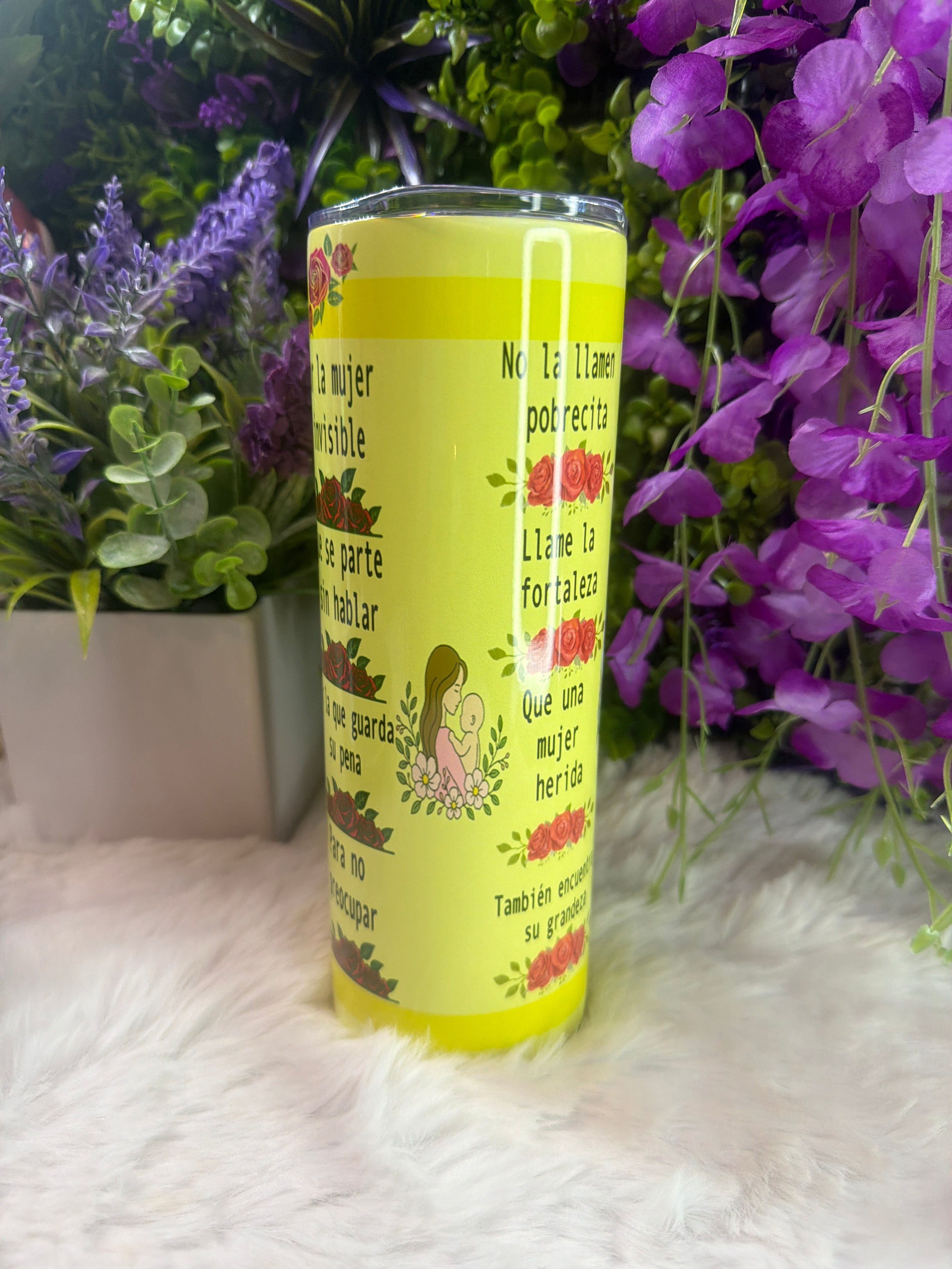 Sola se levantó tumbler 20 oz