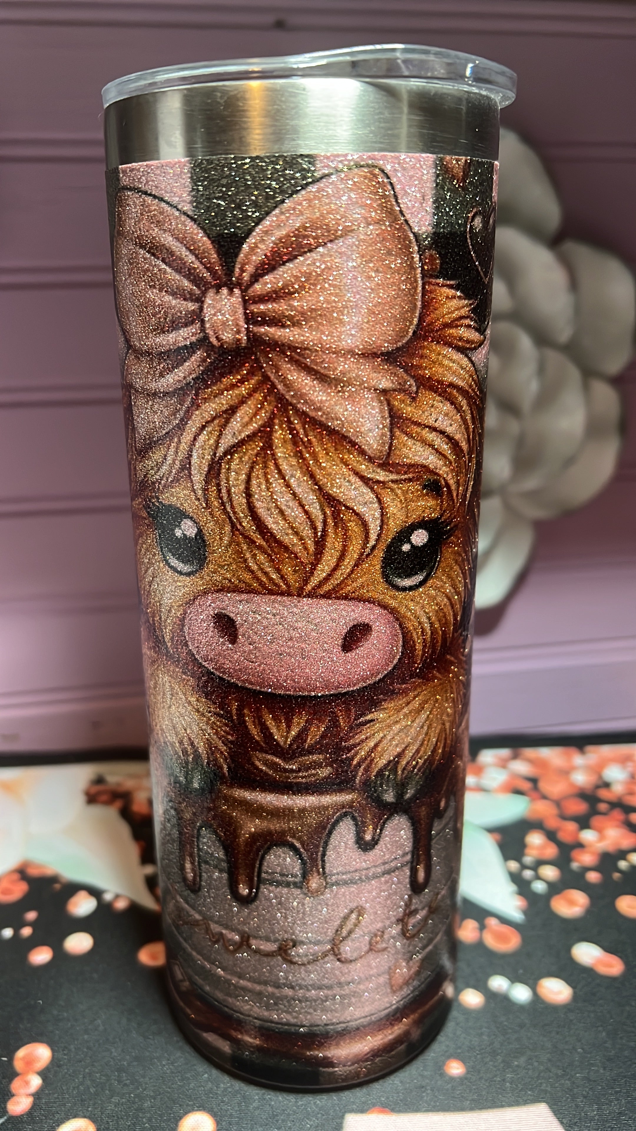 Pink tumbler 20 oz.