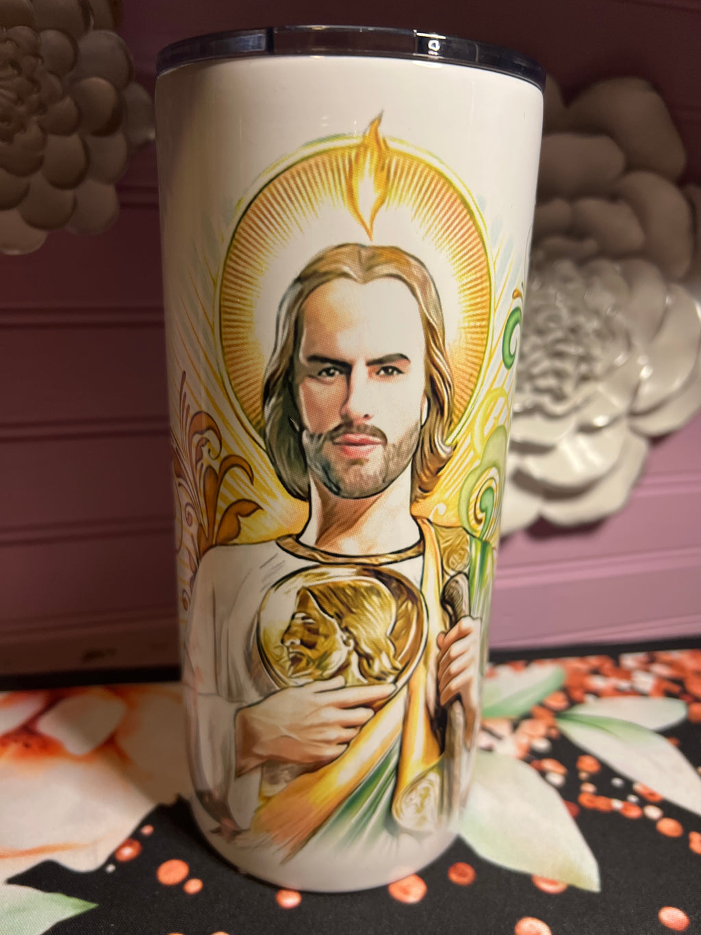 San Judas Tadeo tumbler 22 oz