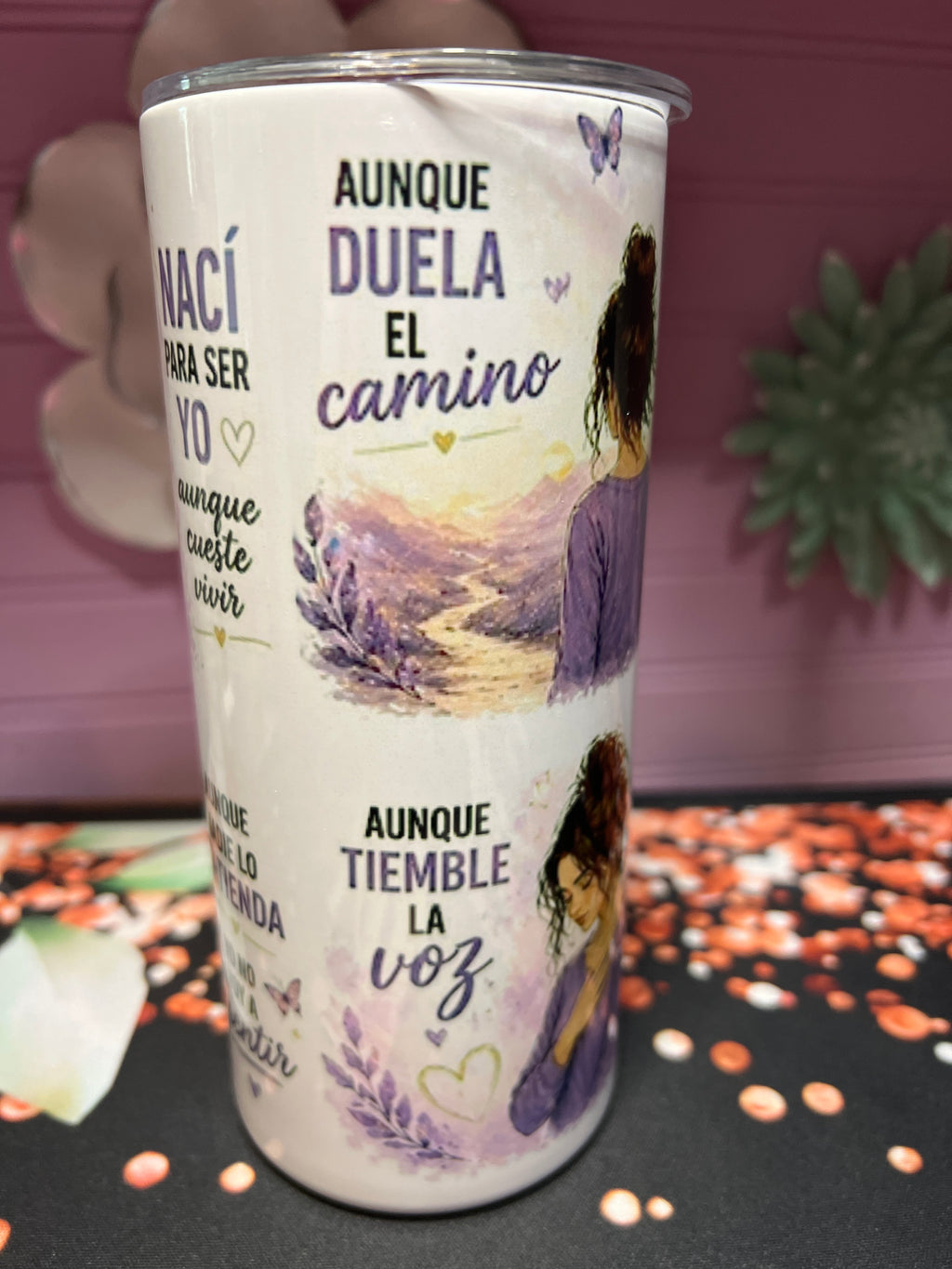 Nací para ser yo tumbler 15 oz